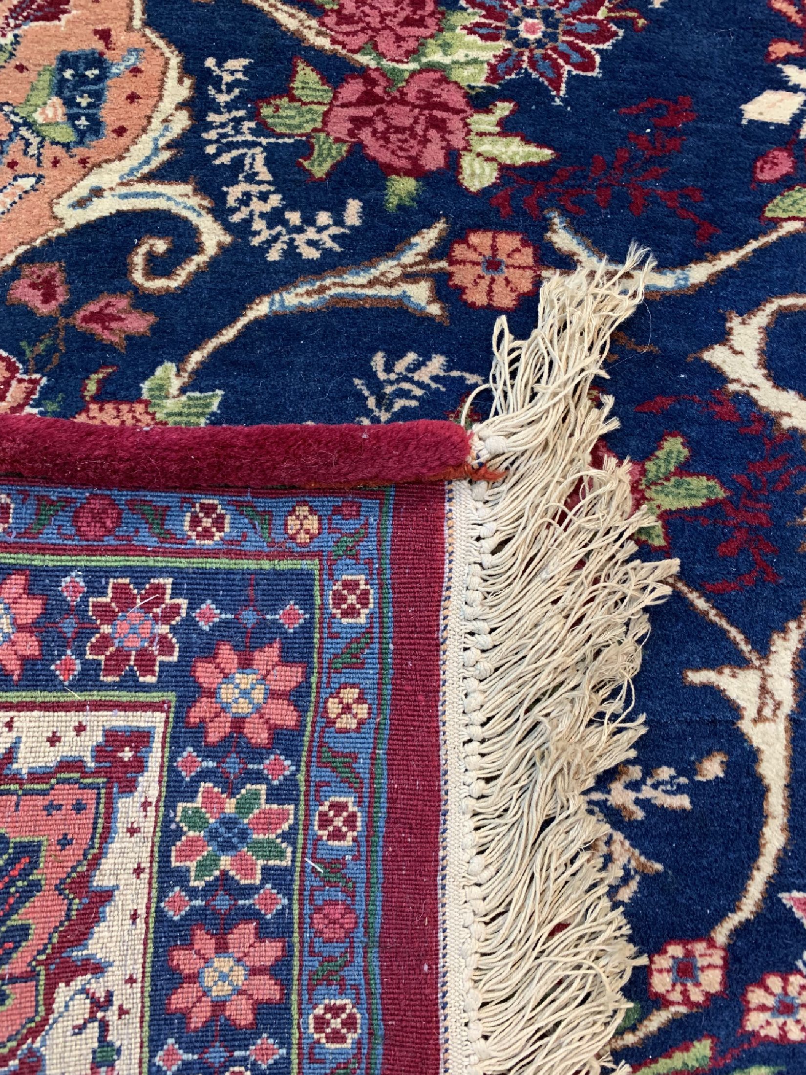 Detail d: Rosenbidjar Kork fein, Persien, um 1960, Korkwolle auf Baumwolle, ca. 330 x 265 cm, Reinigungsbedürftig, EHZ: 2