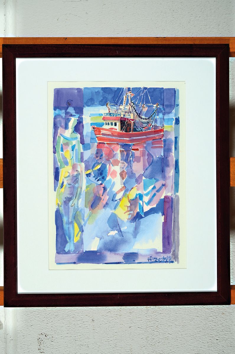 Heinz Brzoska, 1942 Kattowitz-2015 Ludwigshafen, 2 Gouachen mit Hafenszenen, beide signiert und dat. 98, ca. 30x22cm, PP, u.Gl., R. ca. ...