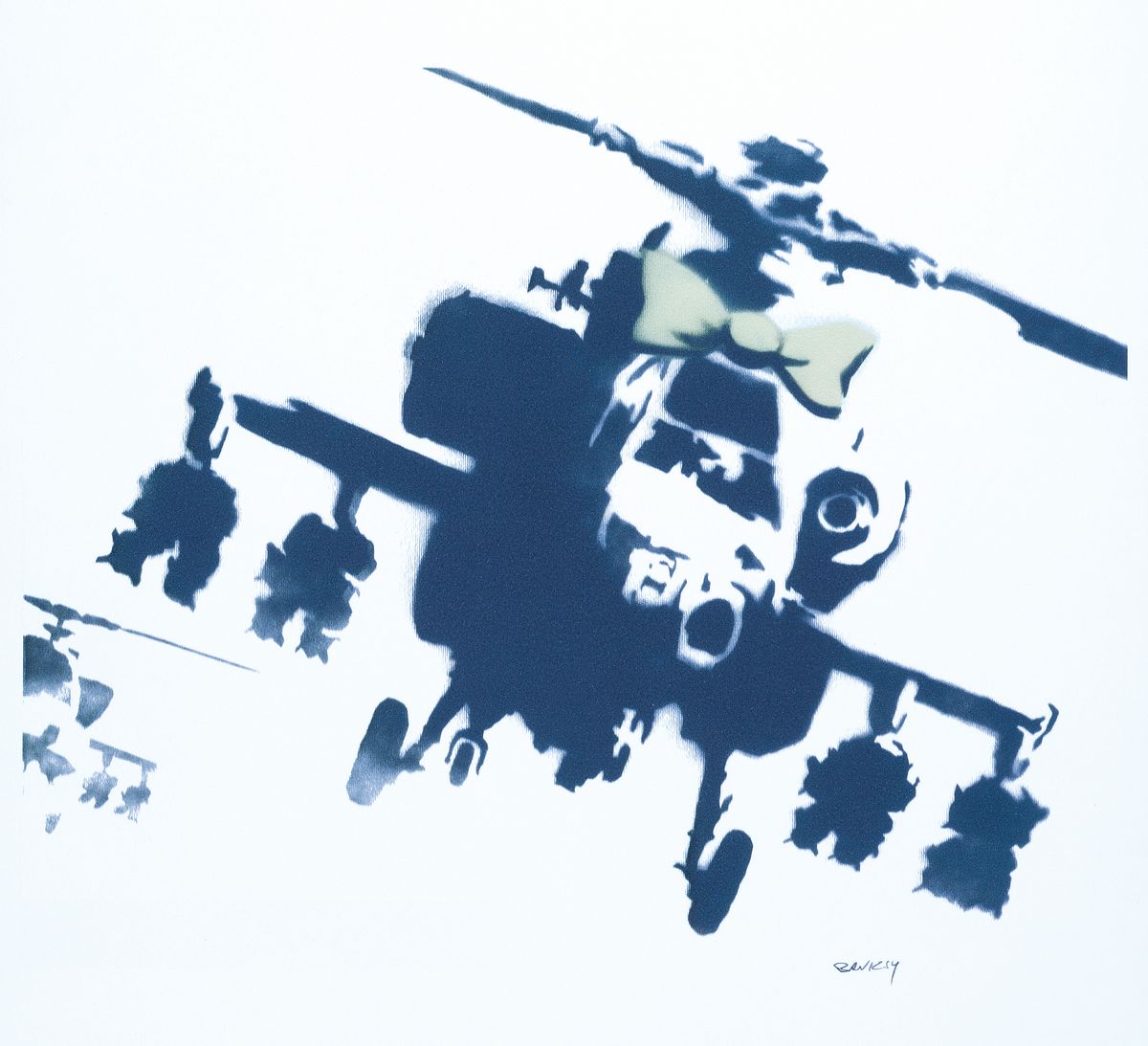 nach Banksy, Happy Chopper, signiert und num75/150, P.O.W. Printmaking, Blattgr. ca. 70x50cm