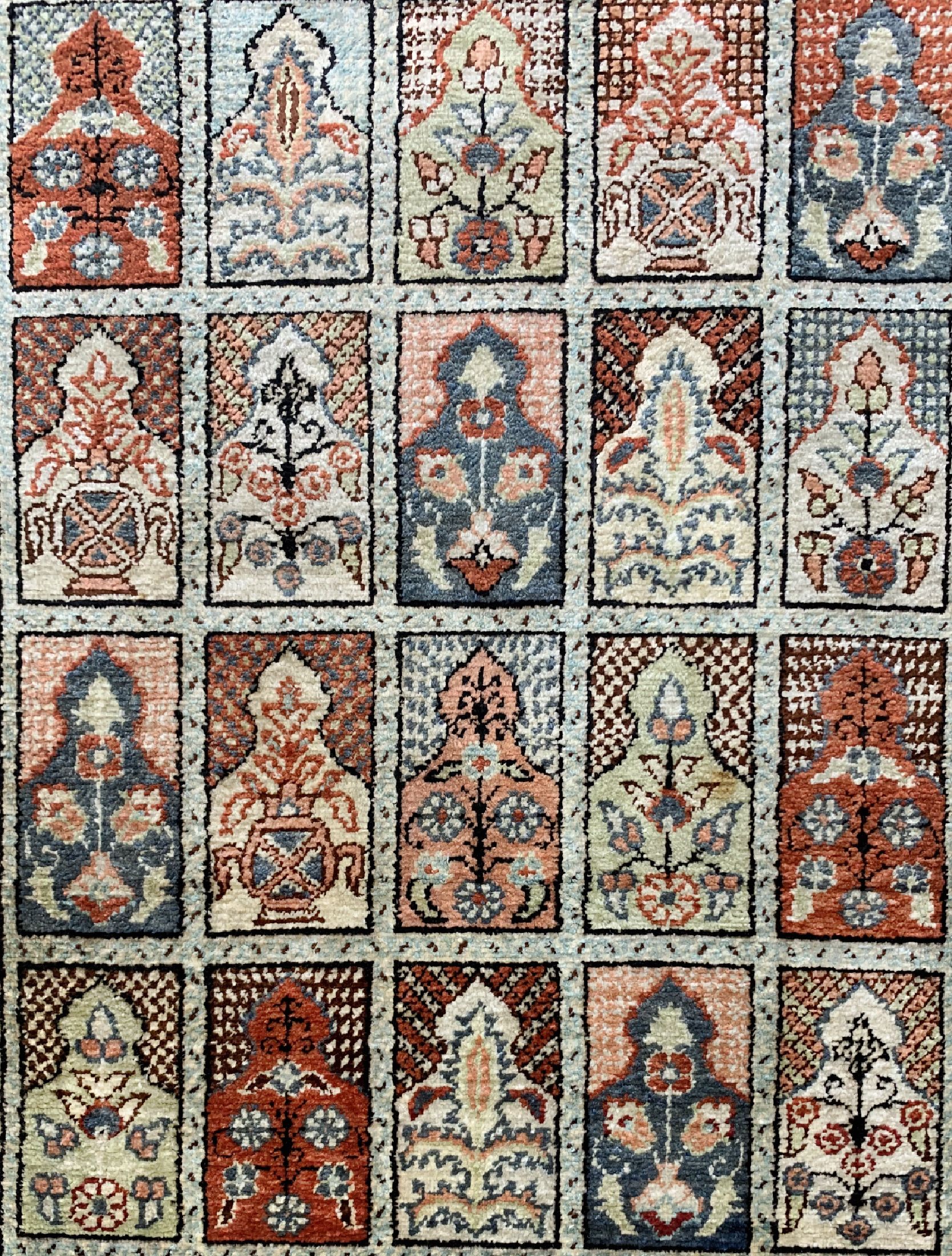 Detail b: Seiden Kayseri alt, Türkei, um 1960, reine Naturseide, ca. 100 x 70 cm, EHZ: 2