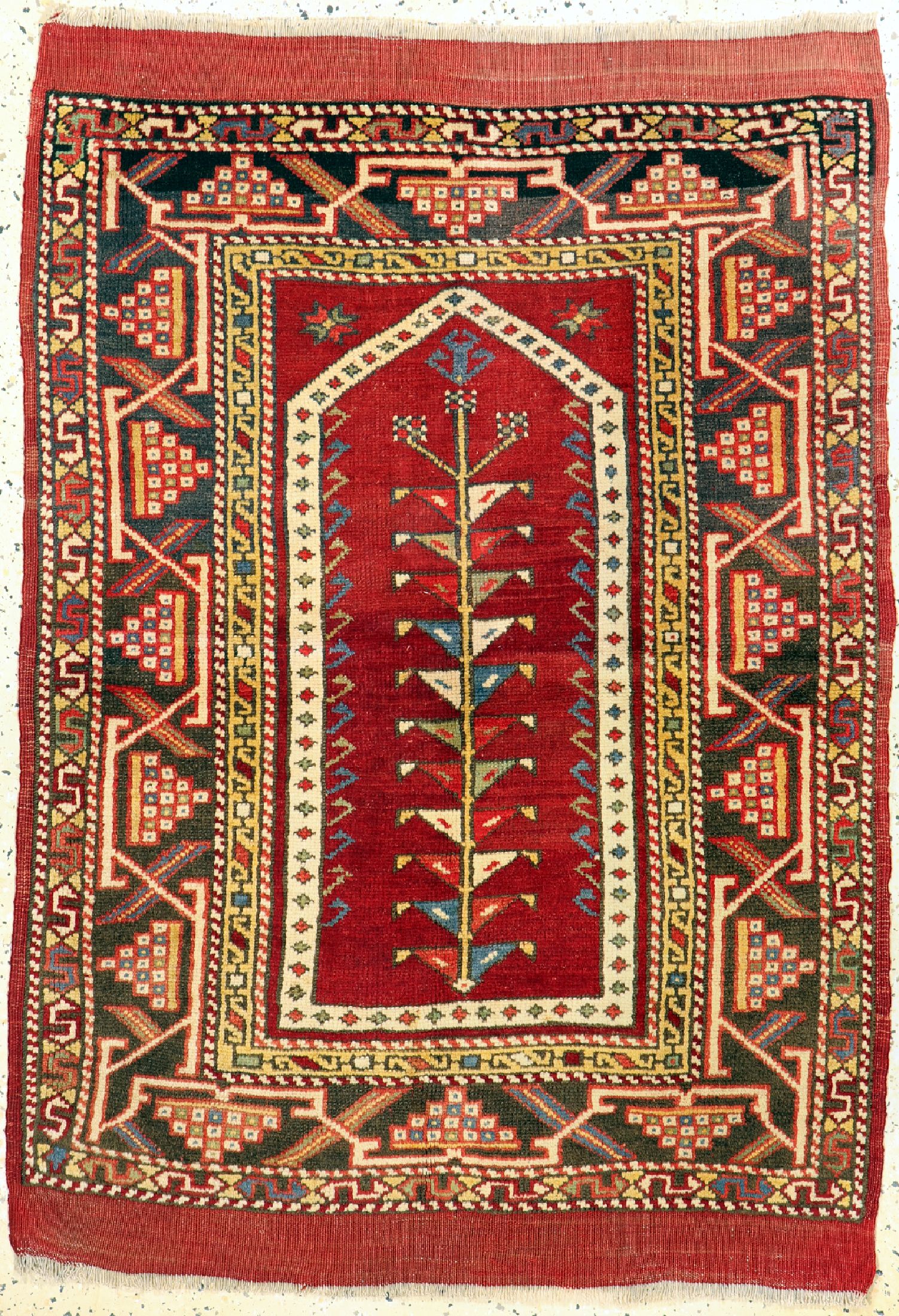 Bergama alt, Türkei, um 1950, Wolle auf Wolle, ca. 140 x 100 cm, EHZ: 2