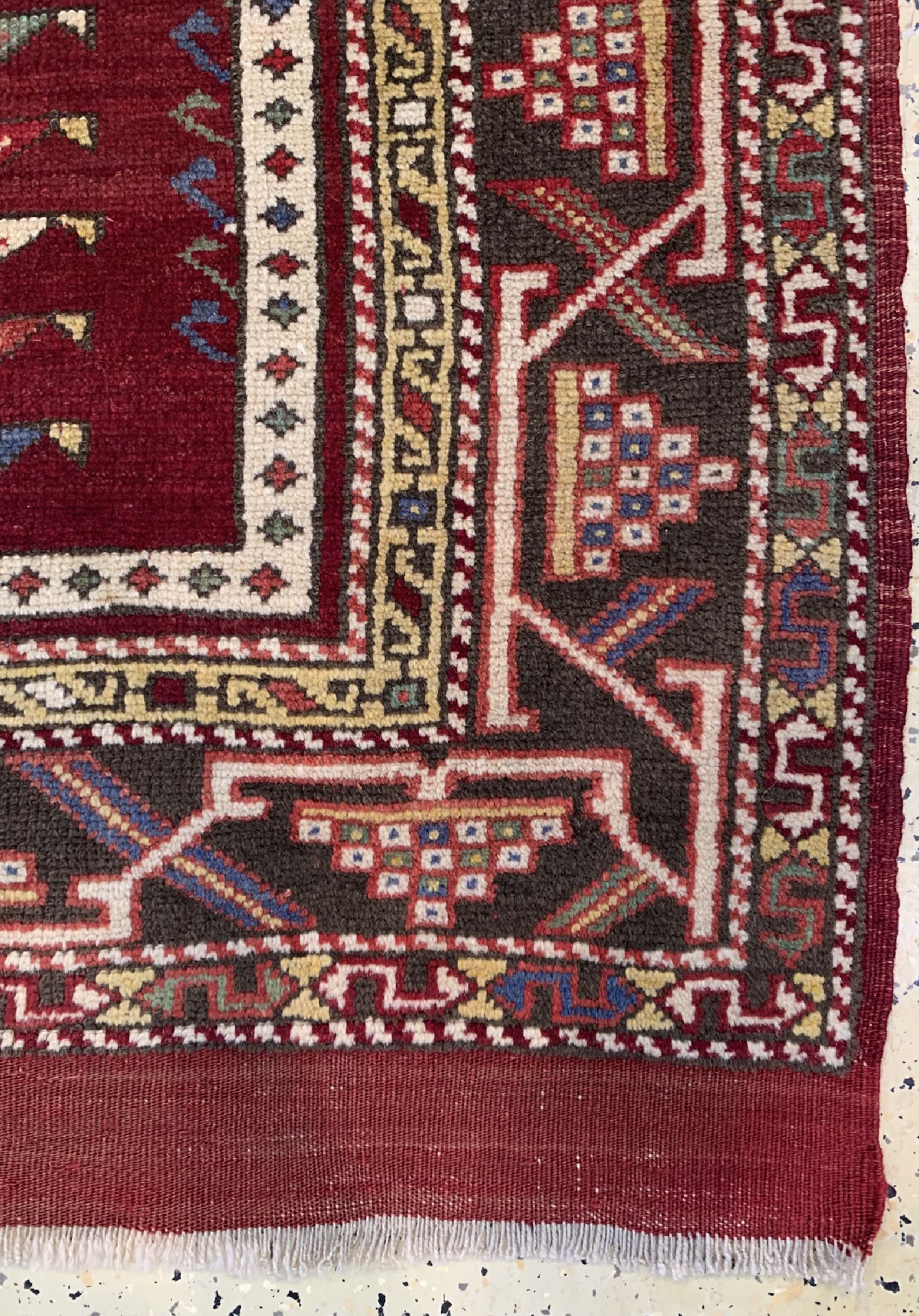 Detail a: Bergama alt, Türkei, um 1950, Wolle auf Wolle, ca. 140 x 100 cm, EHZ: 2