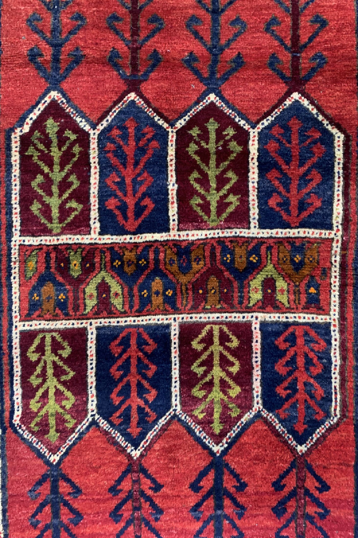 Detail c: Yahyale alt, Türkei, um 1950, Wolle auf Wolle, ca. 180 x 120 cm, EHZ: 2