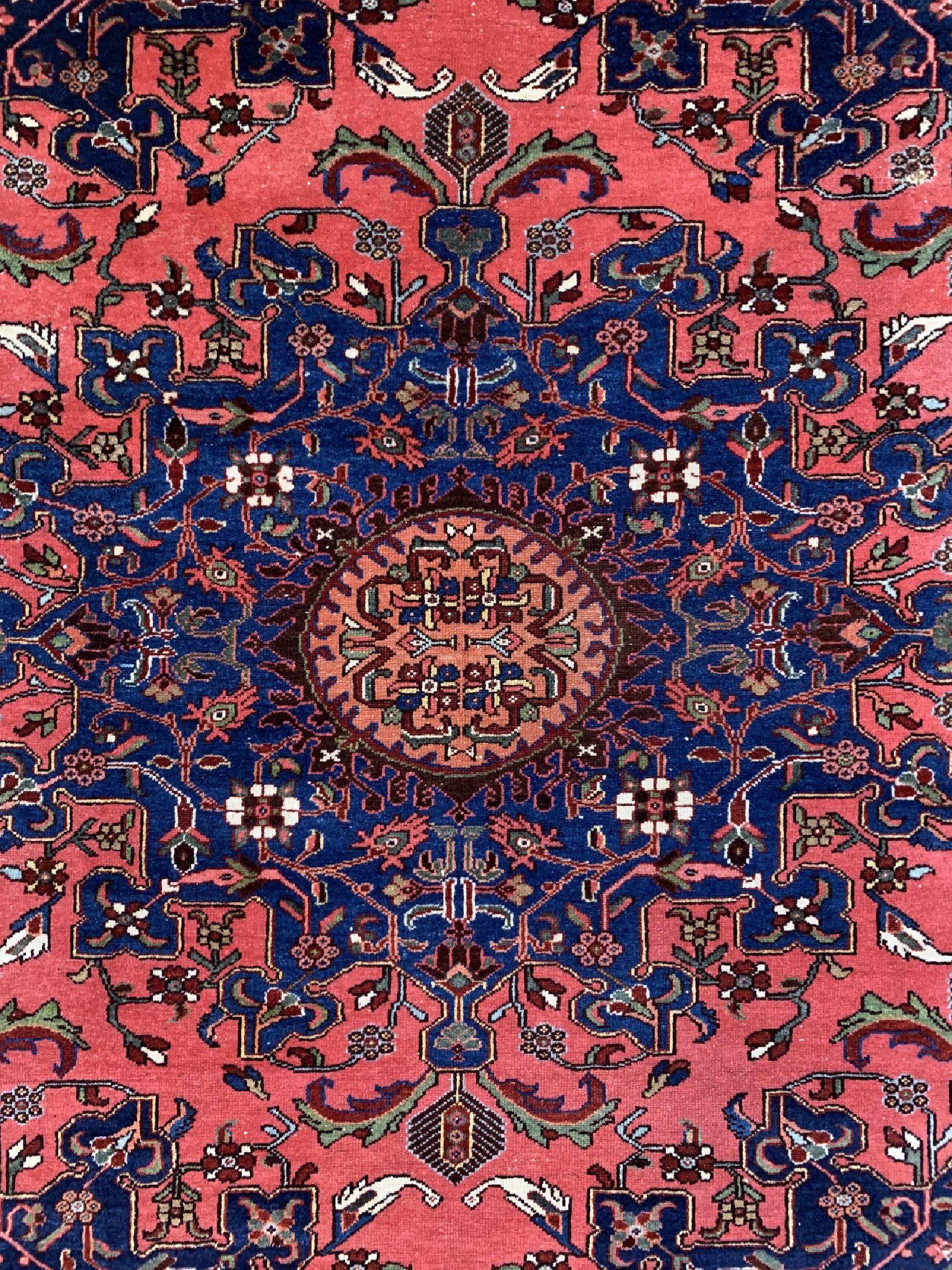 Detail c: Tafresch alt, Persien, um 1950, Wolle auf Baumwolle, ca. 185 x 136 cm, EHZ: 3-4