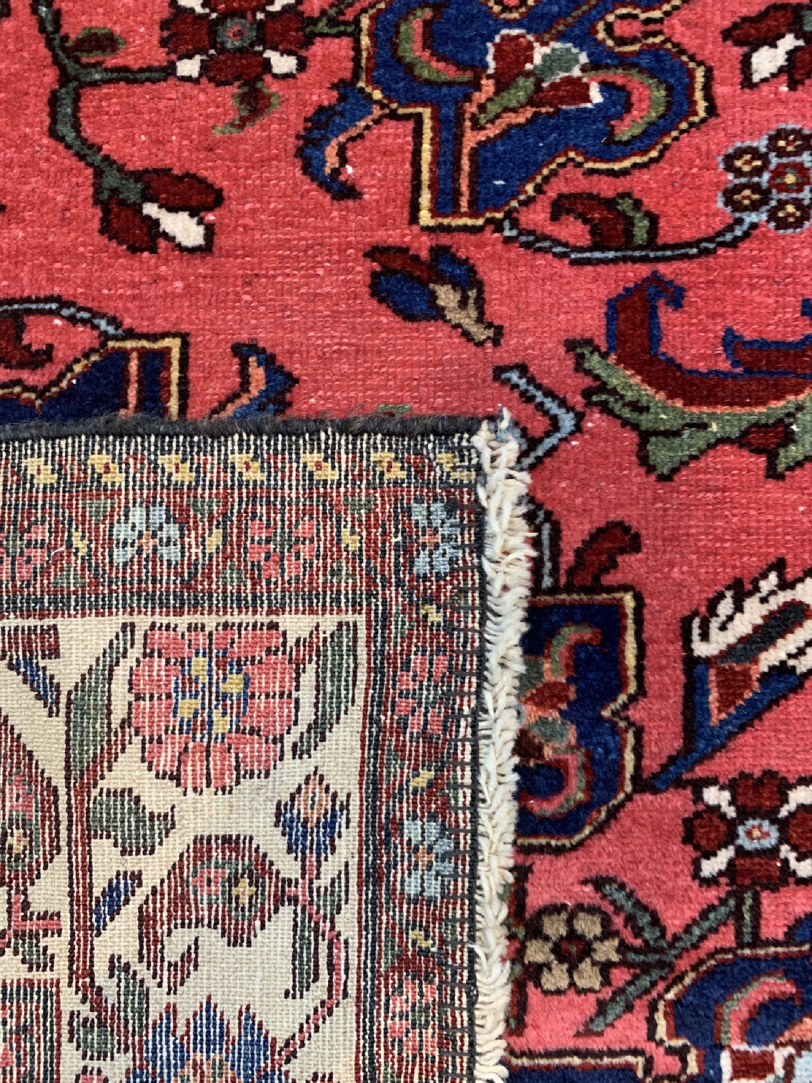 Detail d: Tafresch alt, Persien, um 1950, Wolle auf Baumwolle, ca. 185 x 136 cm, EHZ: 3-4
