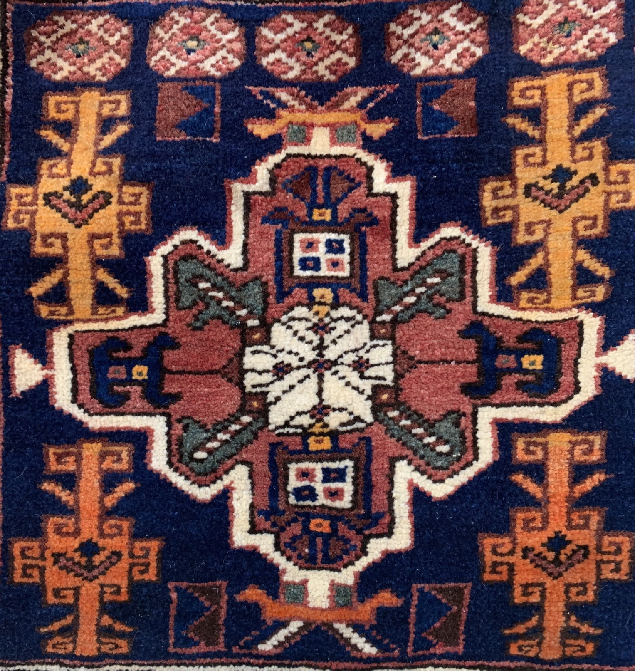 Detail a: 4 Doppeltaschen, Persien/Türkei, um 1940/1950, Wolle auf Wolle, ca. 170 x 75 cm, EHZ: 3