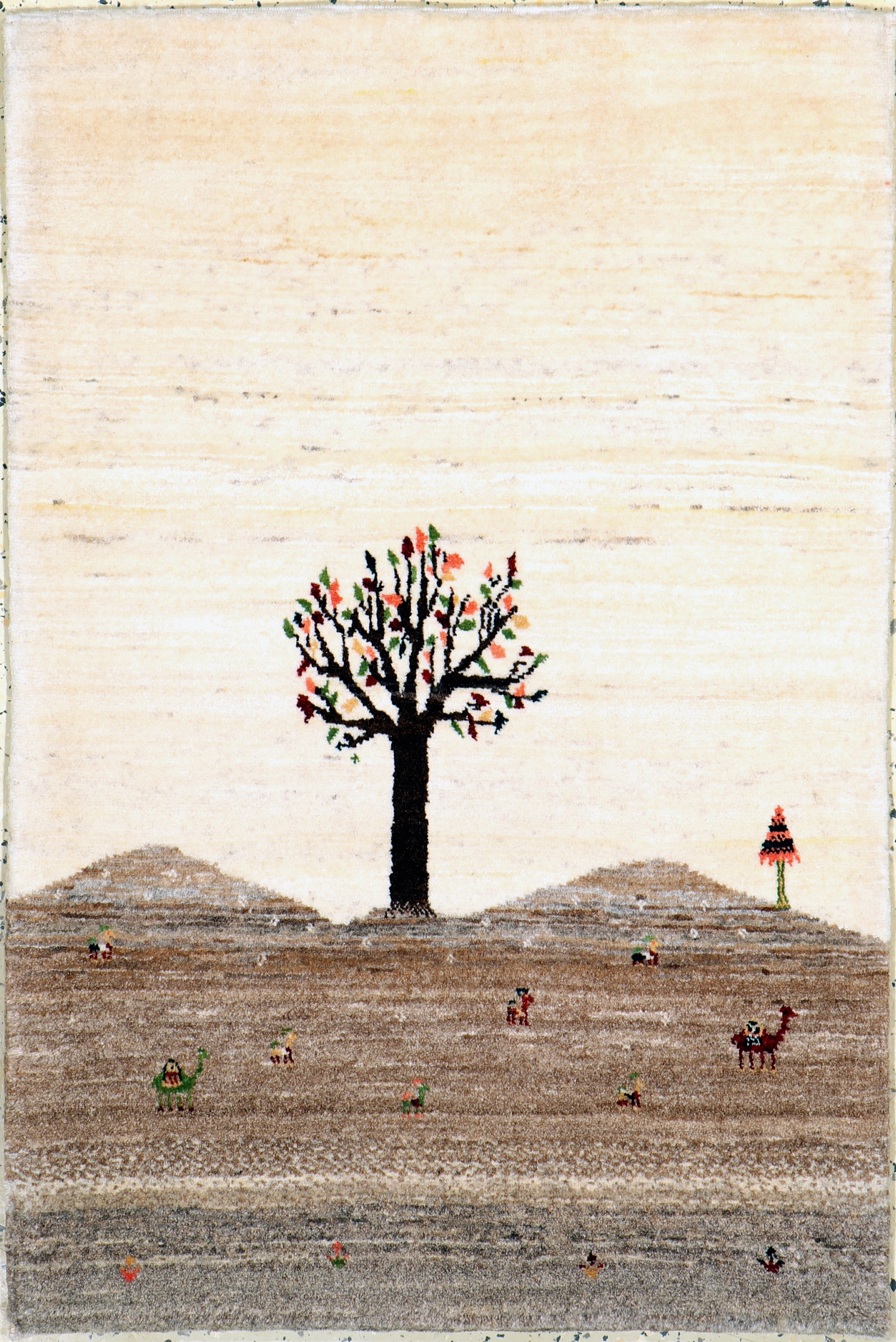 Gabbeh fein Loribaft, Persien, Ende 20.Jhd Korkwolle auf Wolle, ca. 100 x 68 cm, EHZ: 1-2
