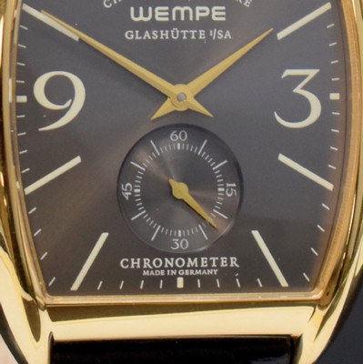 26700181b - WEMPE Chronometerwerke - GLASHÜTTE i/SA Chronometer Herrenarmbanduhr Referenz WG040007 in RoseG 750/000