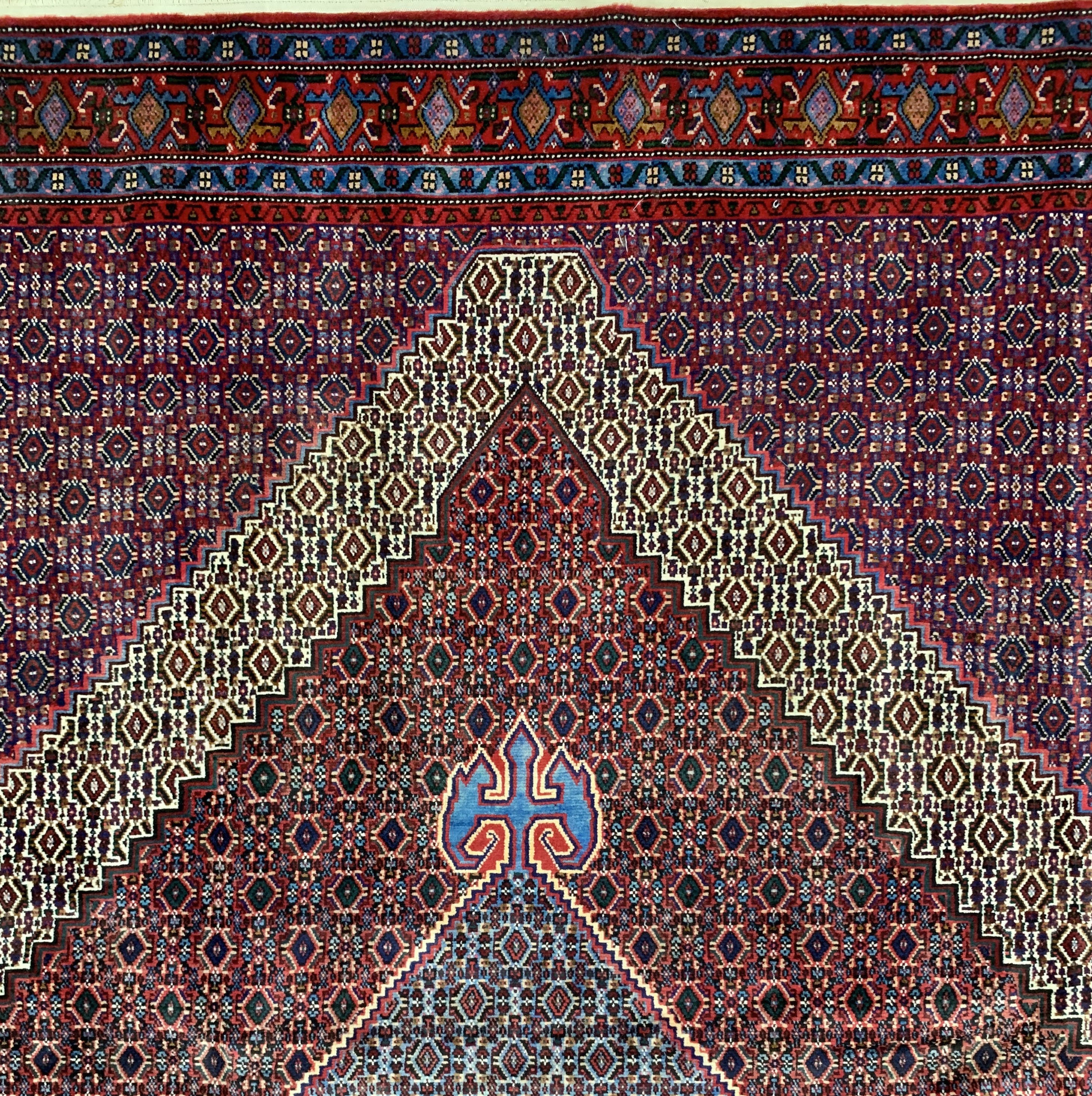 Detail c: Senneh fein, Persien, ca. 50 Jahre, Wolle auf Baumwolle, ca. 335 x 250 cm, gereinigt, EHZ: 1-2
