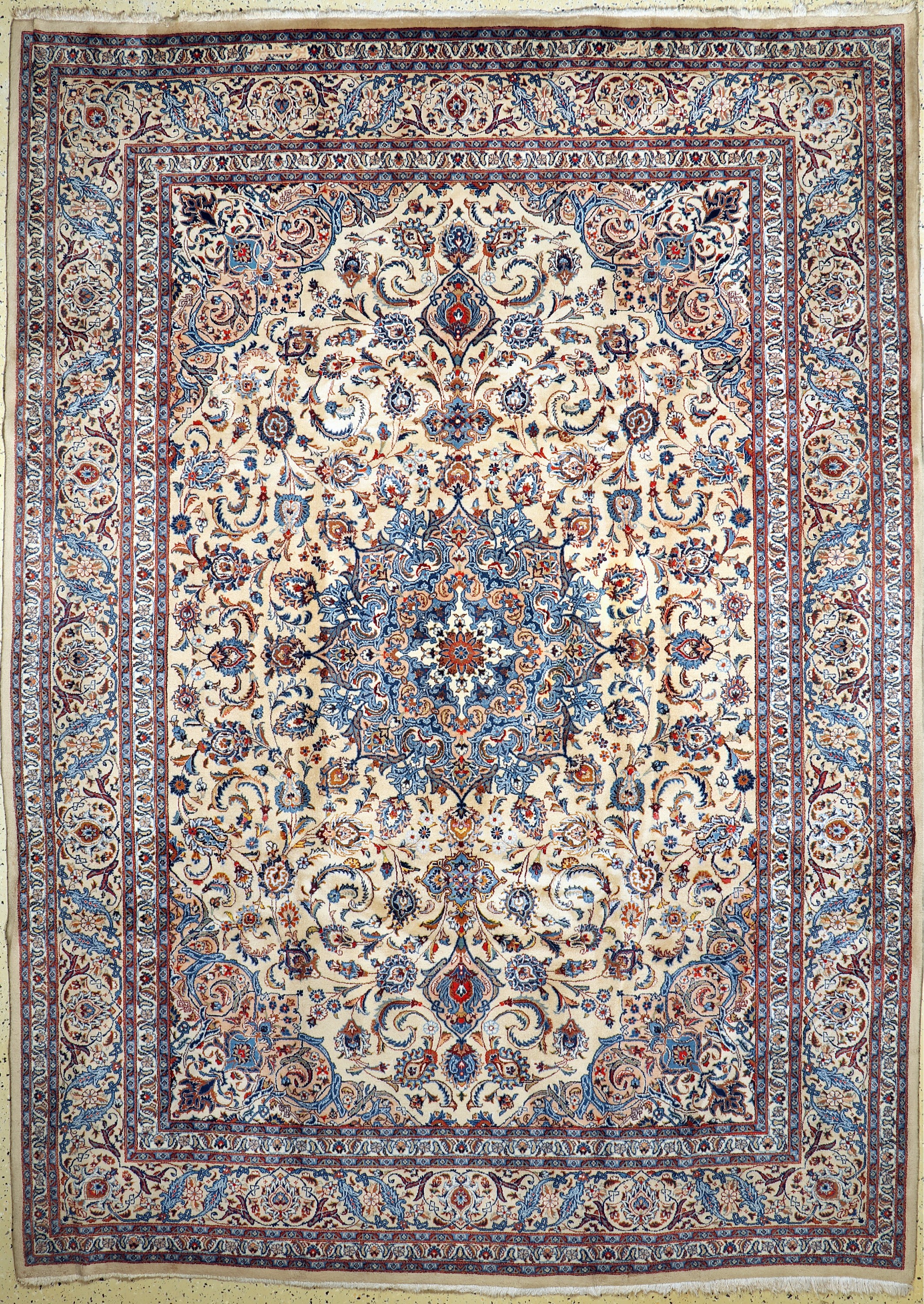 Kaschmar fein Persien, signiert(Jousefpour), ca. 50 Jahre, Wolle auf Baumwolle, ca. 345 x 250 cm, EHZ: 1-2