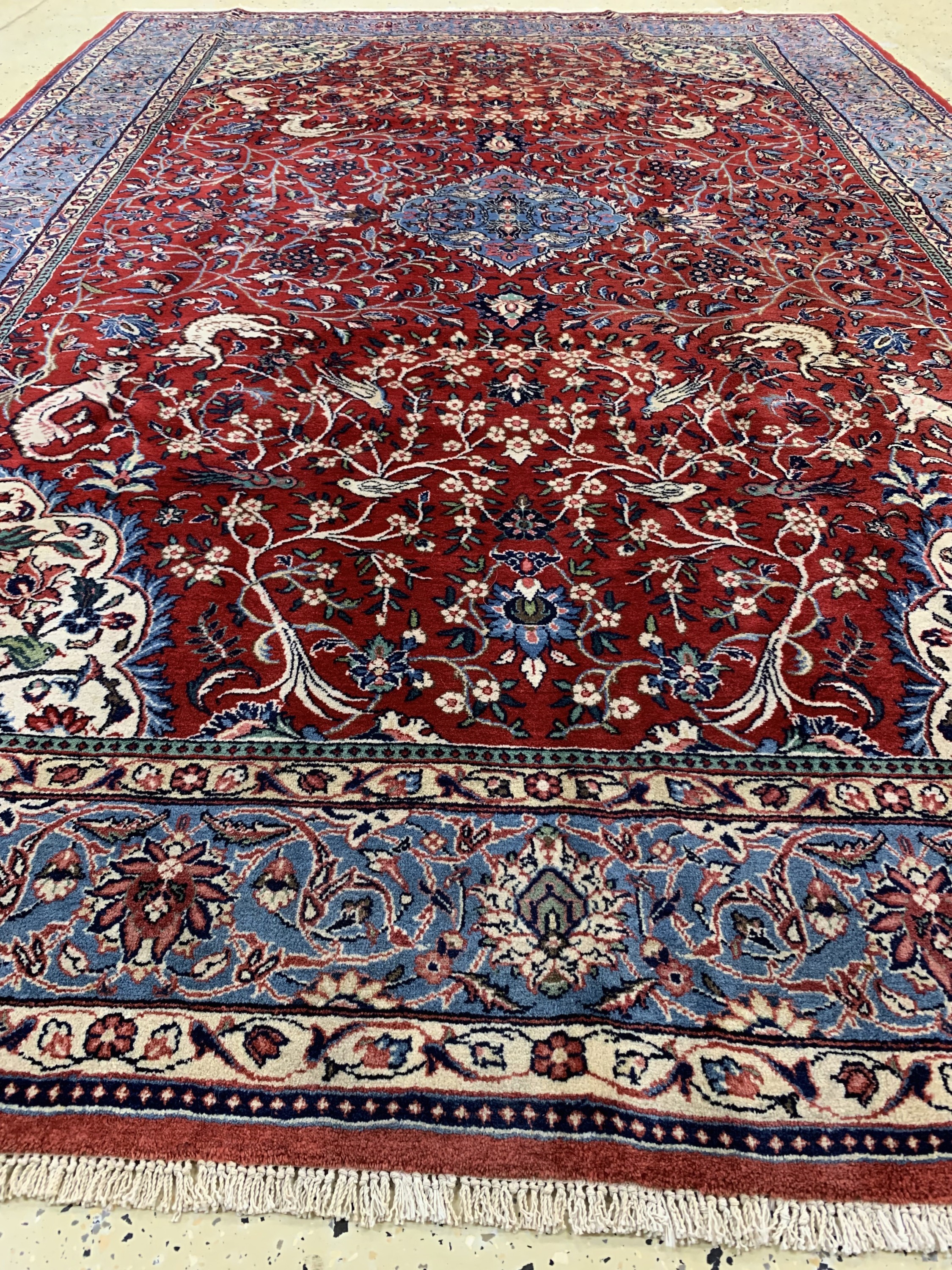 Detail d: Sarogh alt, Persien, um 1960, Wolle auf Baumwolle, ca. 320 x 220 cm, EHZ: 1-2