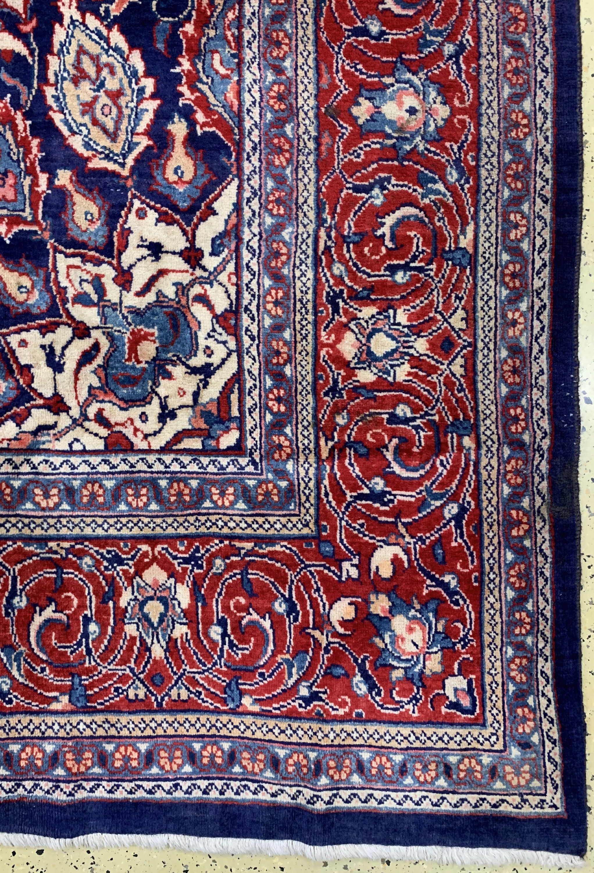 Detail a: Sarogh Mahal, Persien, um 1950, Wolle auf Baumwolle, ca. 395 x 297 cm, gereinigt, EHZ: 2