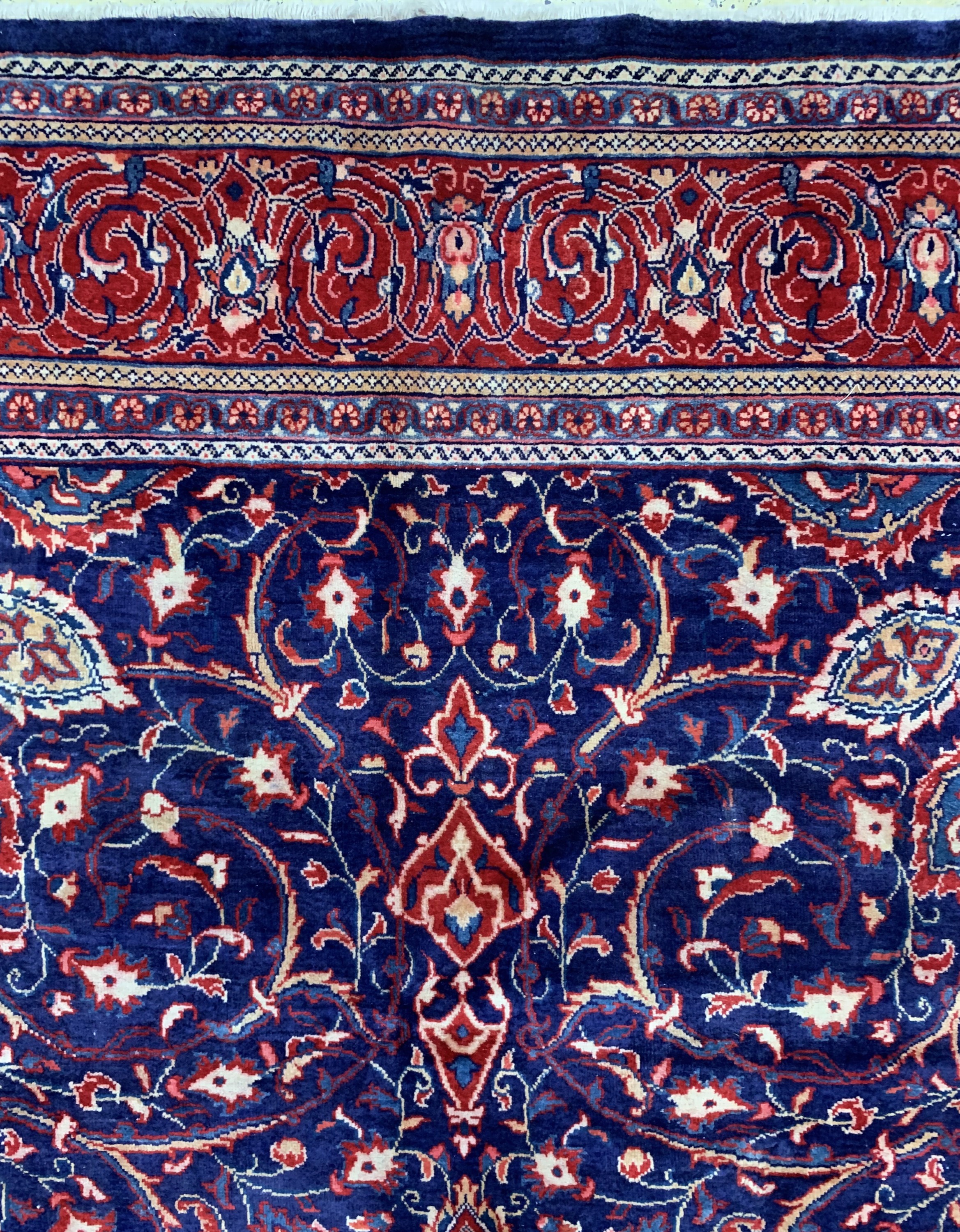 Detail c: Sarogh Mahal, Persien, um 1950, Wolle auf Baumwolle, ca. 395 x 297 cm, gereinigt, EHZ: 2