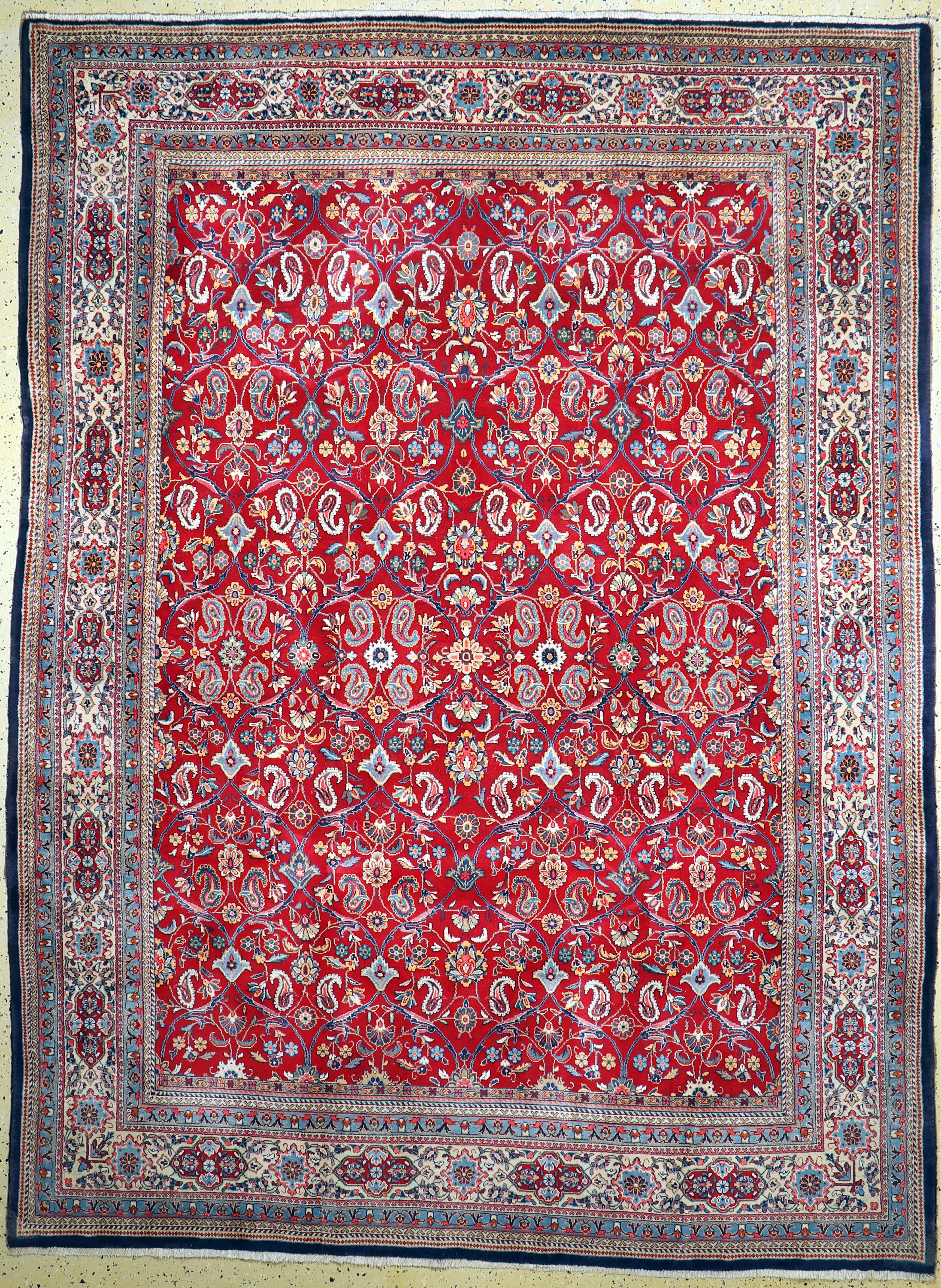 Sarogh fein, Persien, ca. 50 Jahre, Wolle auf Baumwolle, ca. 322 x 240 cm, gereinigt, EHZ: 1-2