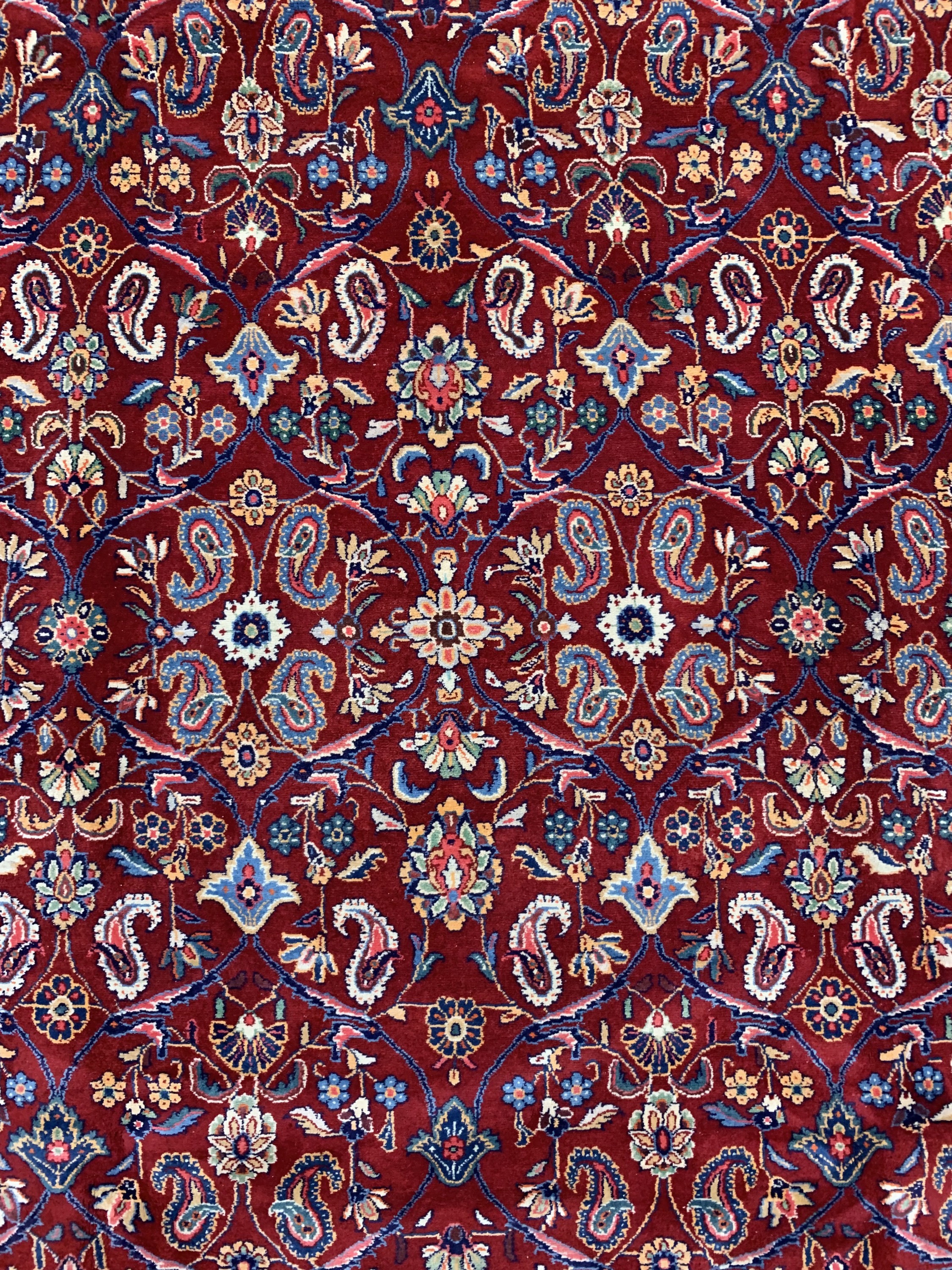 Detail b: Sarogh fein, Persien, ca. 50 Jahre, Wolle auf Baumwolle, ca. 322 x 240 cm, gereinigt, EHZ: 1-2