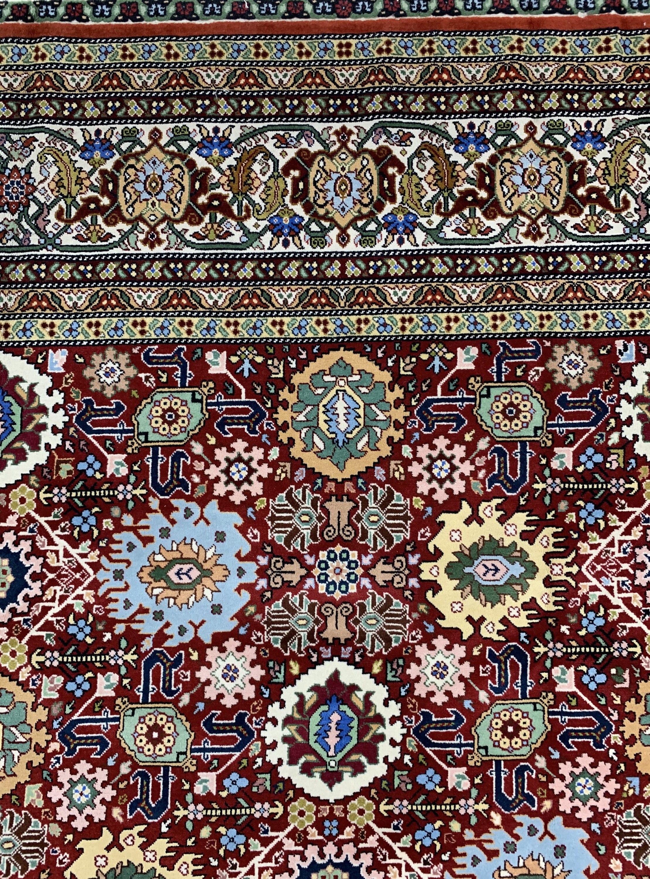 Detail c: Herat, Afghanistan, ca. 40 Jahre, Wolle aufBaumwolle, ca. 300 x 197 cm, gereinigt, EHZ: 1-2