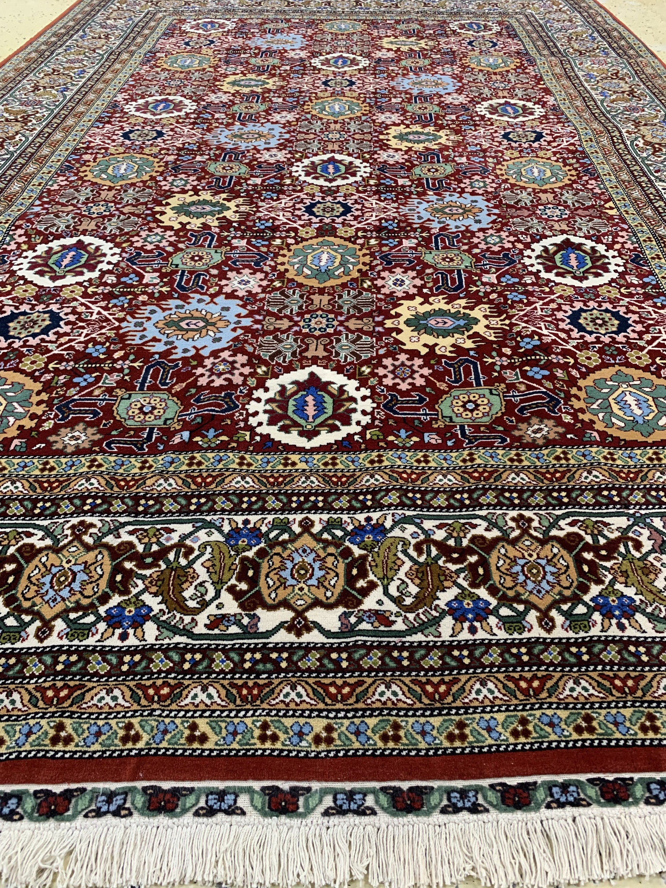 Detail d: Herat, Afghanistan, ca. 40 Jahre, Wolle aufBaumwolle, ca. 300 x 197 cm, gereinigt, EHZ: 1-2