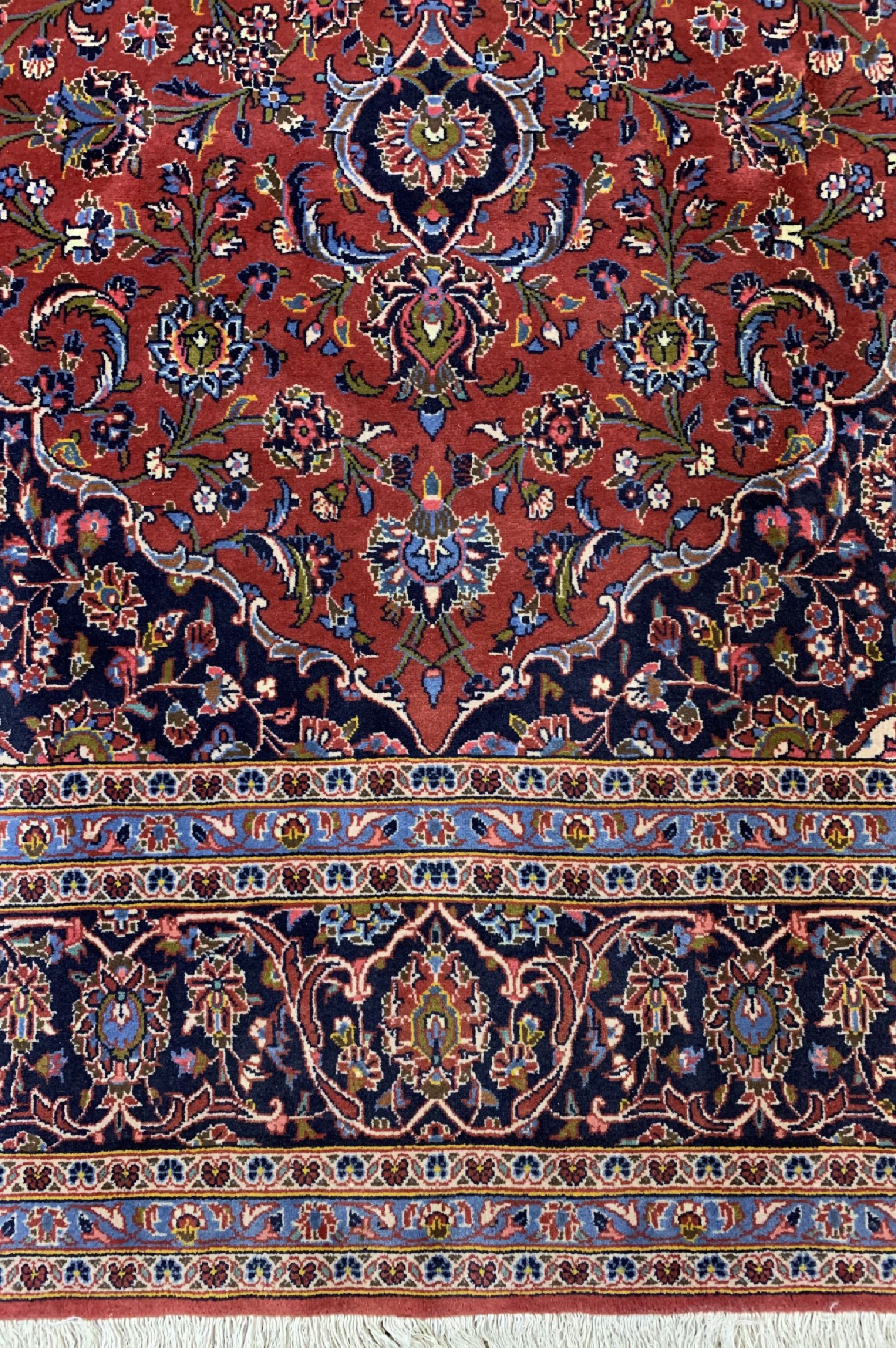 Detail b: Keschan Kork fein, Persien, ca. 40 Jahre, Korkwolle auf Baumwolle, ca. 316 x 207 cm, EHZ: 1-2