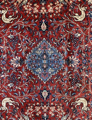 26700644b - Saruk old, Persia, around 1960, wool on cotton, approx. 320 x 220 cm, condition: 1-2. Rugs, Carpets & Flatweaves
