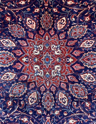 26700645b - Saruk Mahal, Persia, around 1950, wool on cotton, approx. 395 x 297 cm, cleaned, condition: 2. Rugs, Carpets & Flatweaves