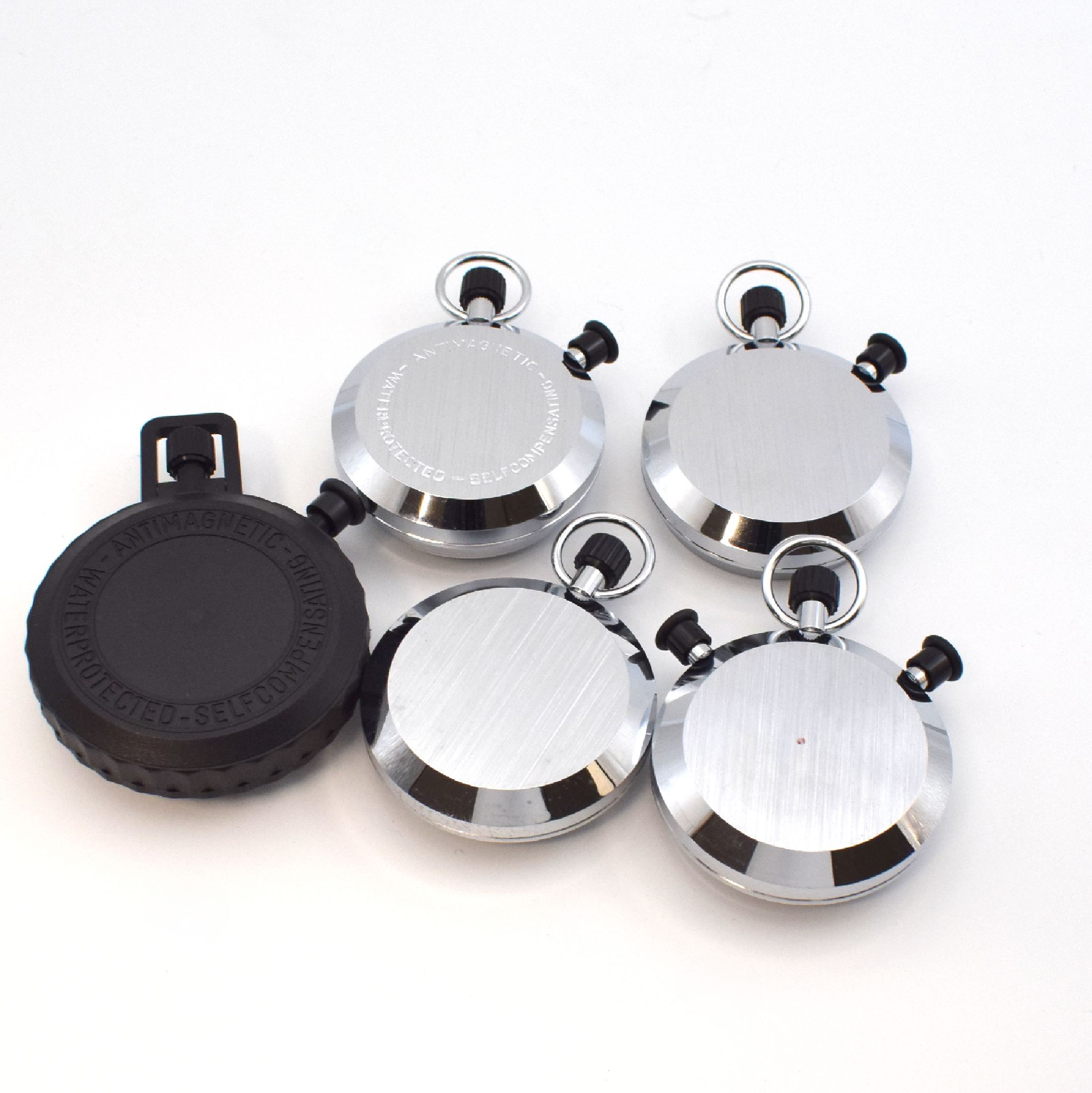 Detail d: Konvolut: 5 Hanhart nahezu neuwertige Stoppuhren, bestehend aus 2 Kronenstopper Referenz 112, 1 Additionsstopper Referenz 126, 1 Additionsstopper mit ...