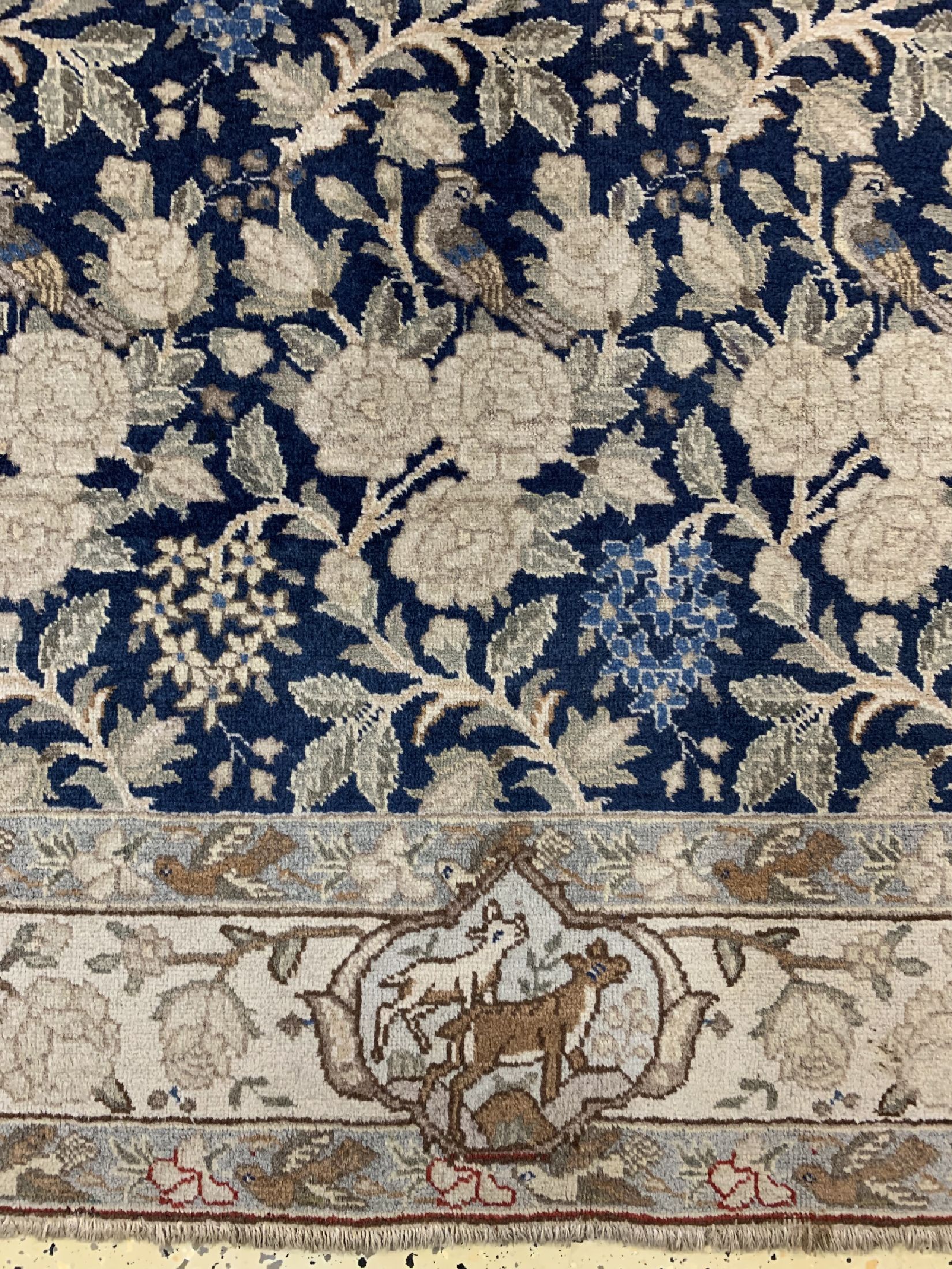 Detail b: Täbriz antik, Persien, um 1900, Wolle auf Baumwolle, ca. 185 x 140 cm, EHZ: 2-3