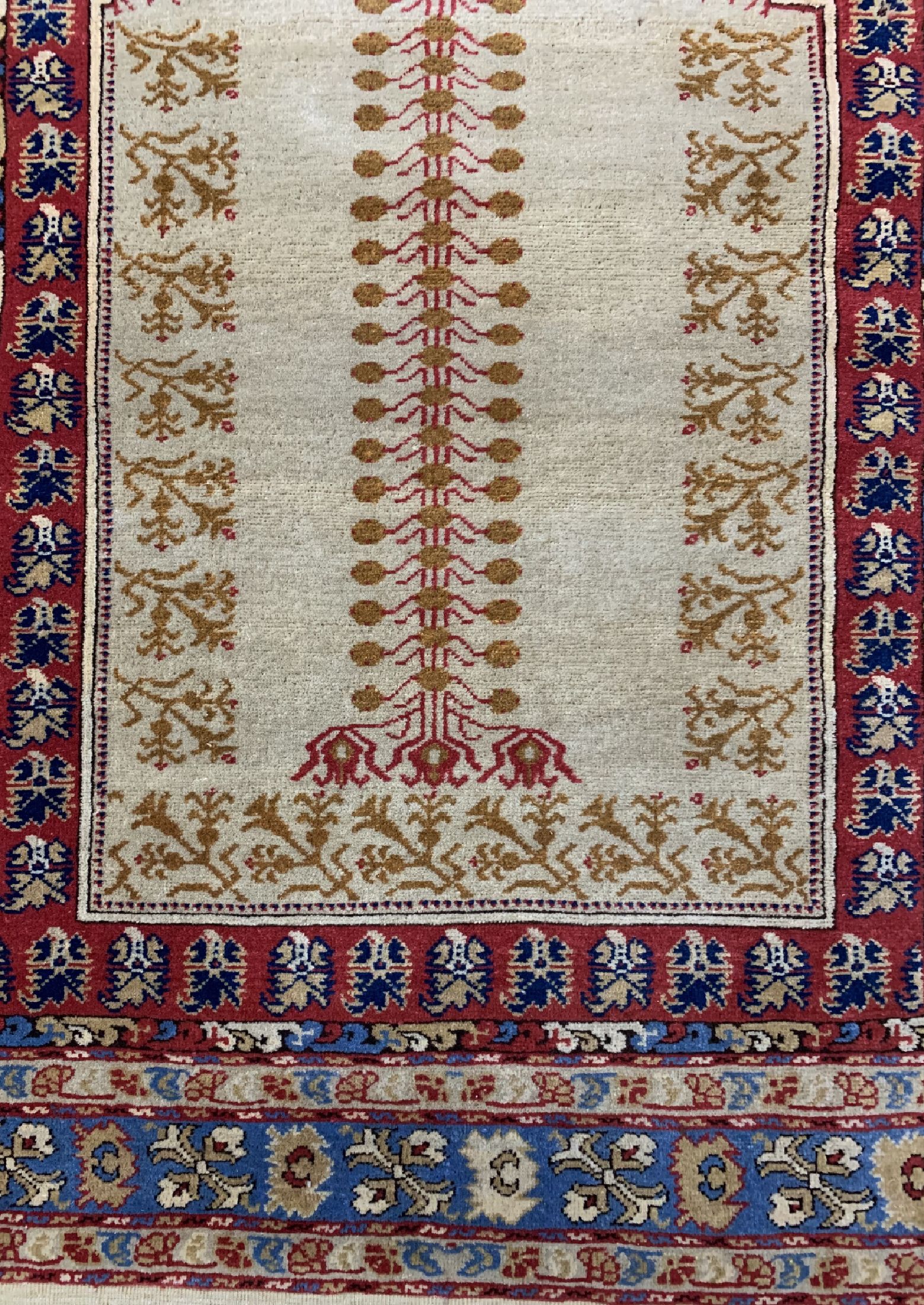 Detail b: Giordes alt, Türkei, um 1950, Wolle auf Wolle, ca. 175 x 125 cm, EHZ: 2