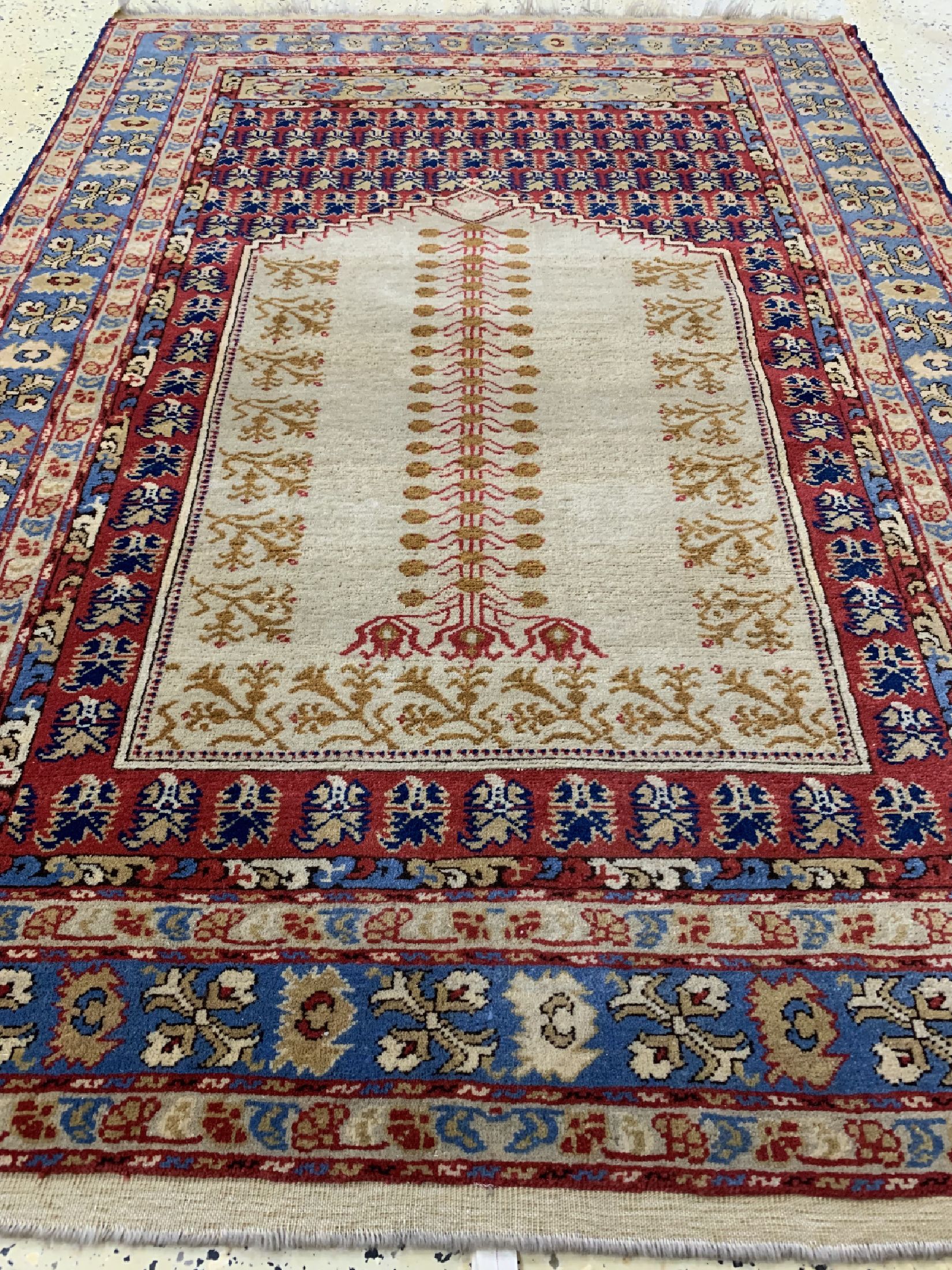 Detail d: Giordes alt, Türkei, um 1950, Wolle auf Wolle, ca. 175 x 125 cm, EHZ: 2