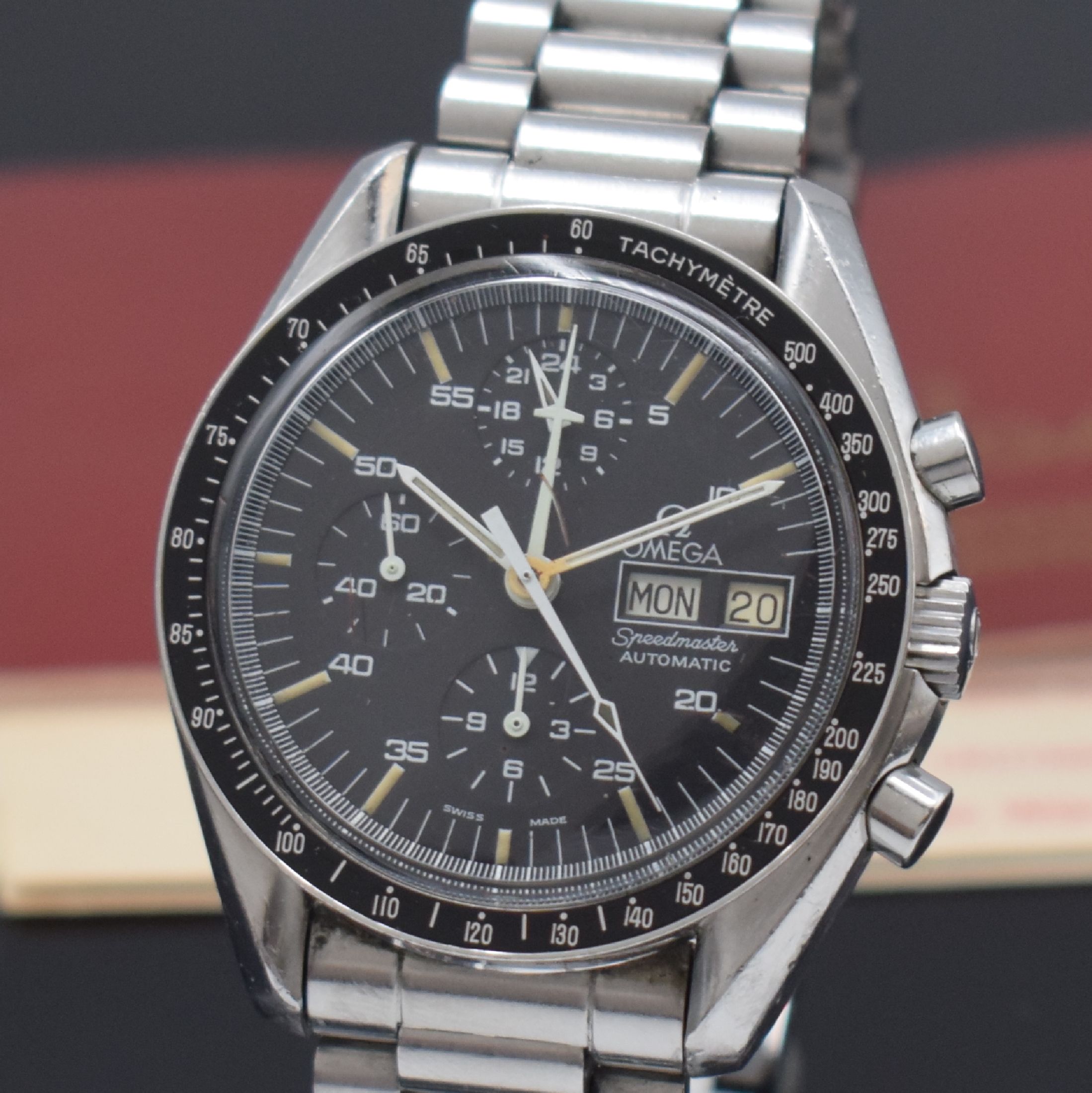 Detail a: OMEGA extrem seltener Armbandchronograph Speedmaster sog. Holy Grail Referenz ST 376.0822, Automatik, in einer Kleinstserie von ca. 1000 Stück ...