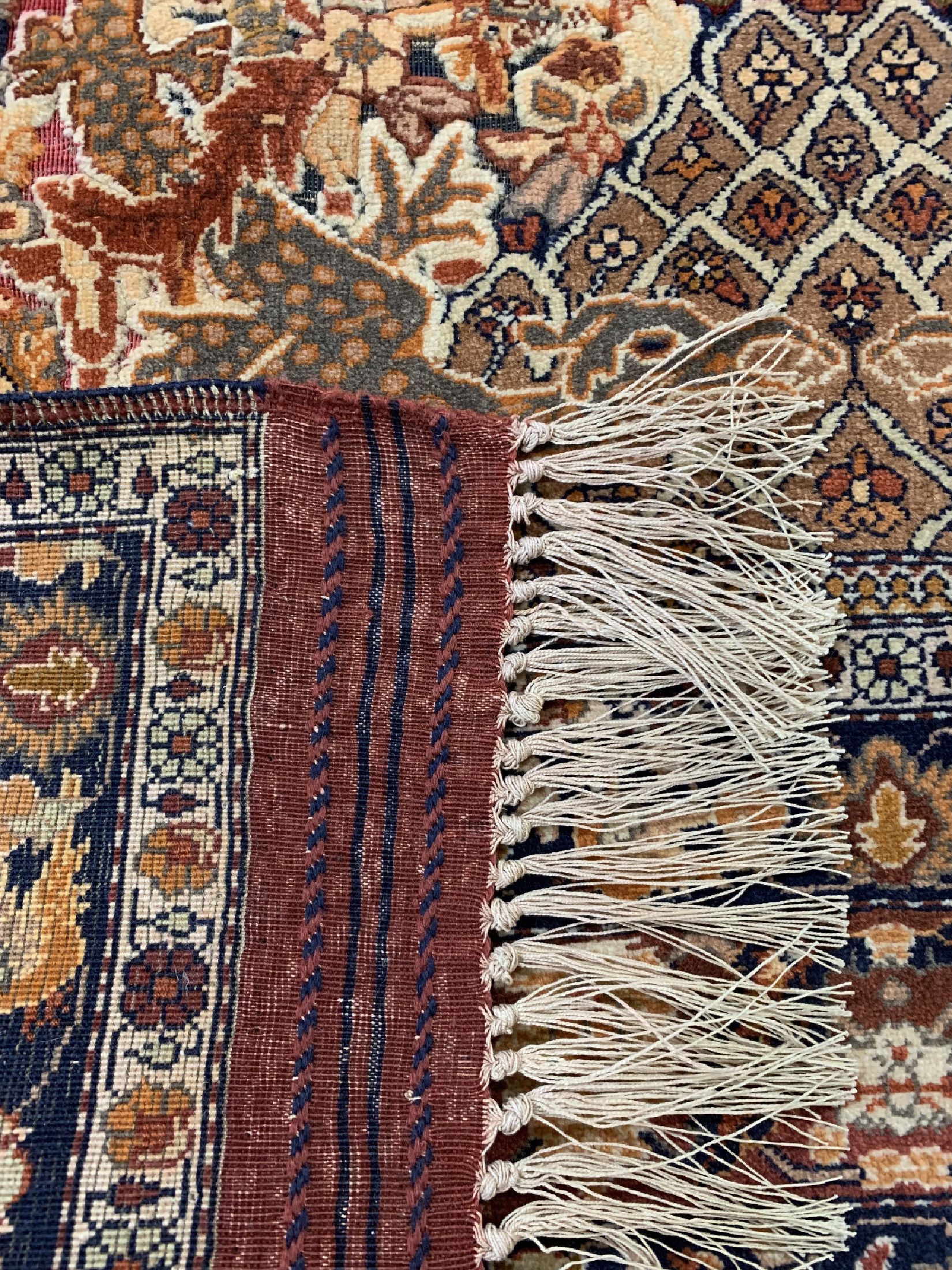 Detail f: Mauri fein(relief), Türkei, um 1960, Korkwolle mit Seide, ca. 190 x 120 cm, EHZ: 1-2