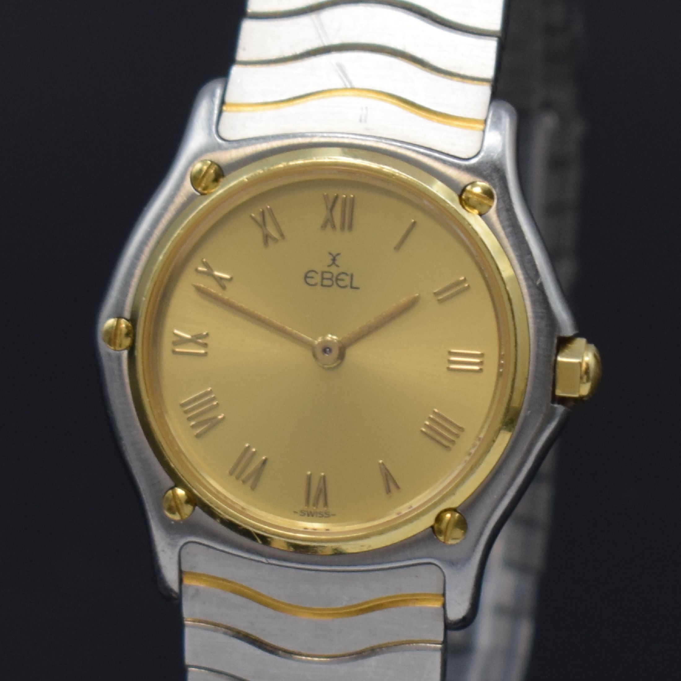 Detail a: EBEL Sport Classique Damenarmbanduhr Referenz 181908, Schweiz um 2000, quarz, Monocoque- Geh. in Edelstahl/Gold komb., Gliederband m. dopp. ...