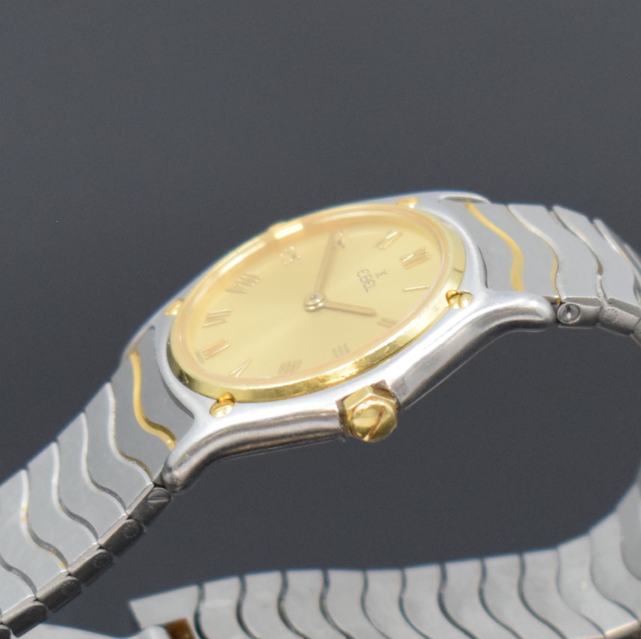 Detail c: EBEL Sport Classique Damenarmbanduhr Referenz 181908, Schweiz um 2000, quarz, Monocoque- Geh. in Edelstahl/Gold komb., Gliederband m. dopp. ...
