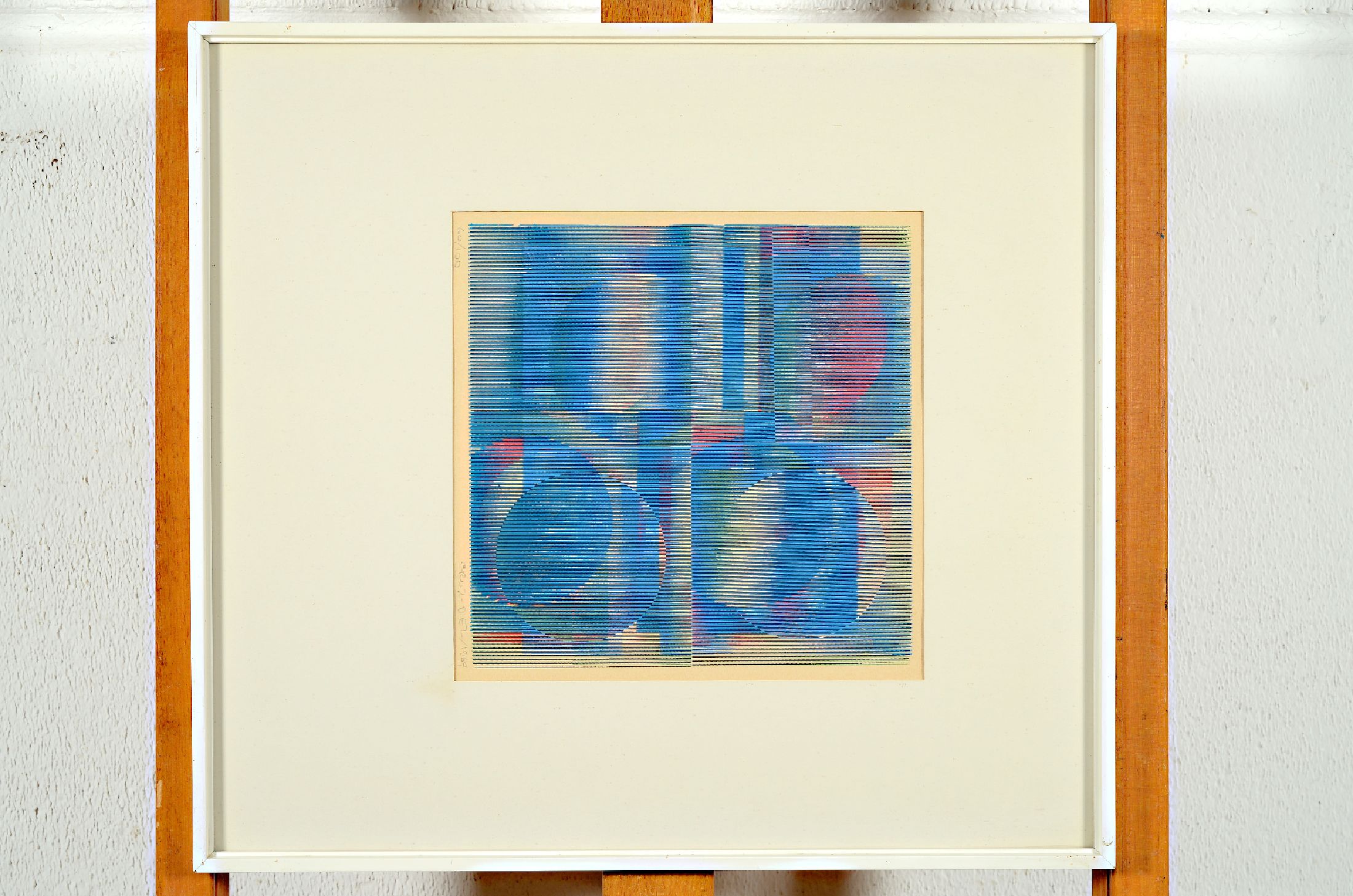 Carlos Cruz-Diez, 1923 Caracas - 2019 Paris, abstrakte Komposition von 1969, handsigniert und num. 60/100, dat. 1969, farb frischer Druck, die ...