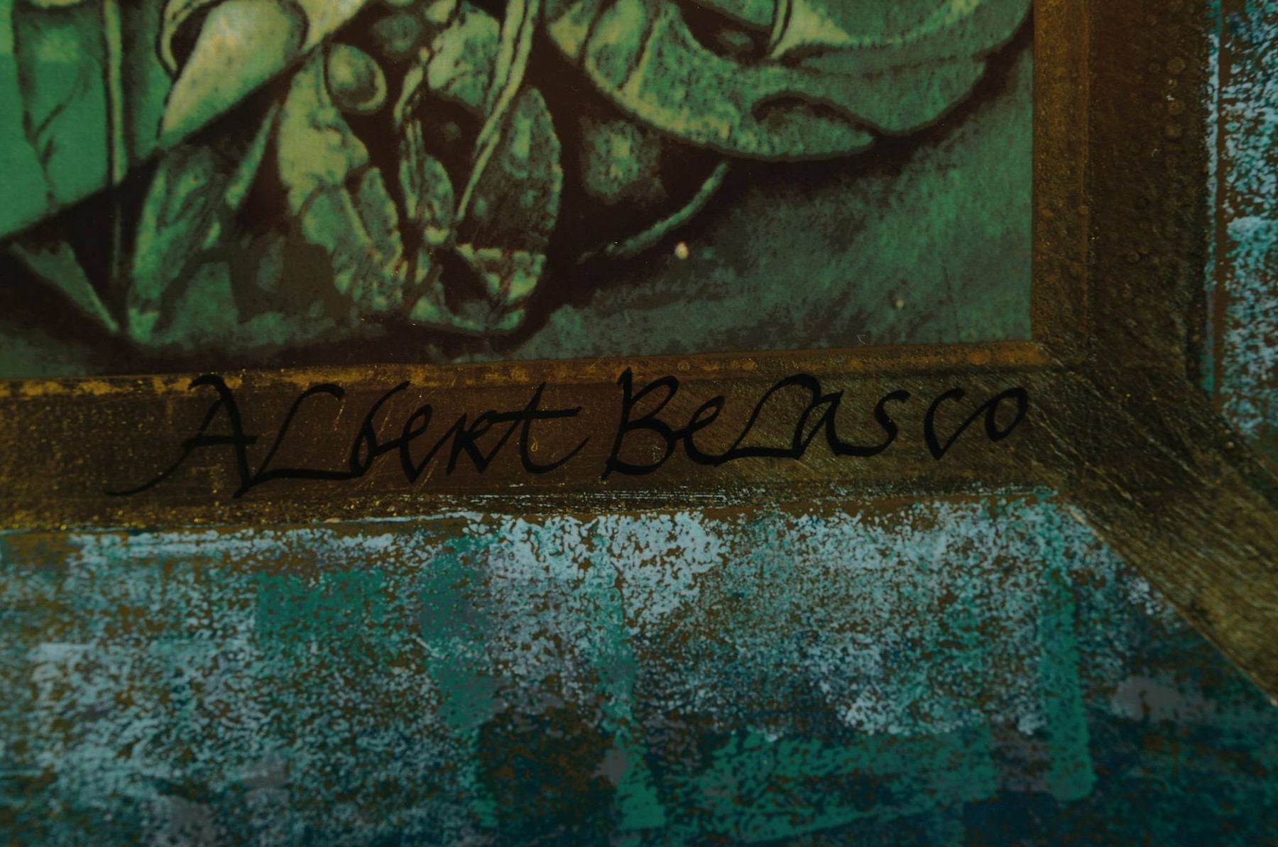 Detail d: Albert Belasco, geb. 1938 London, 4 Farbsiebdrucke zu den Jahreszeiten, alle handsign. und num. 113/120, je ca. 40x40cm, PP, u.Gl., R. ca. 65x65cm