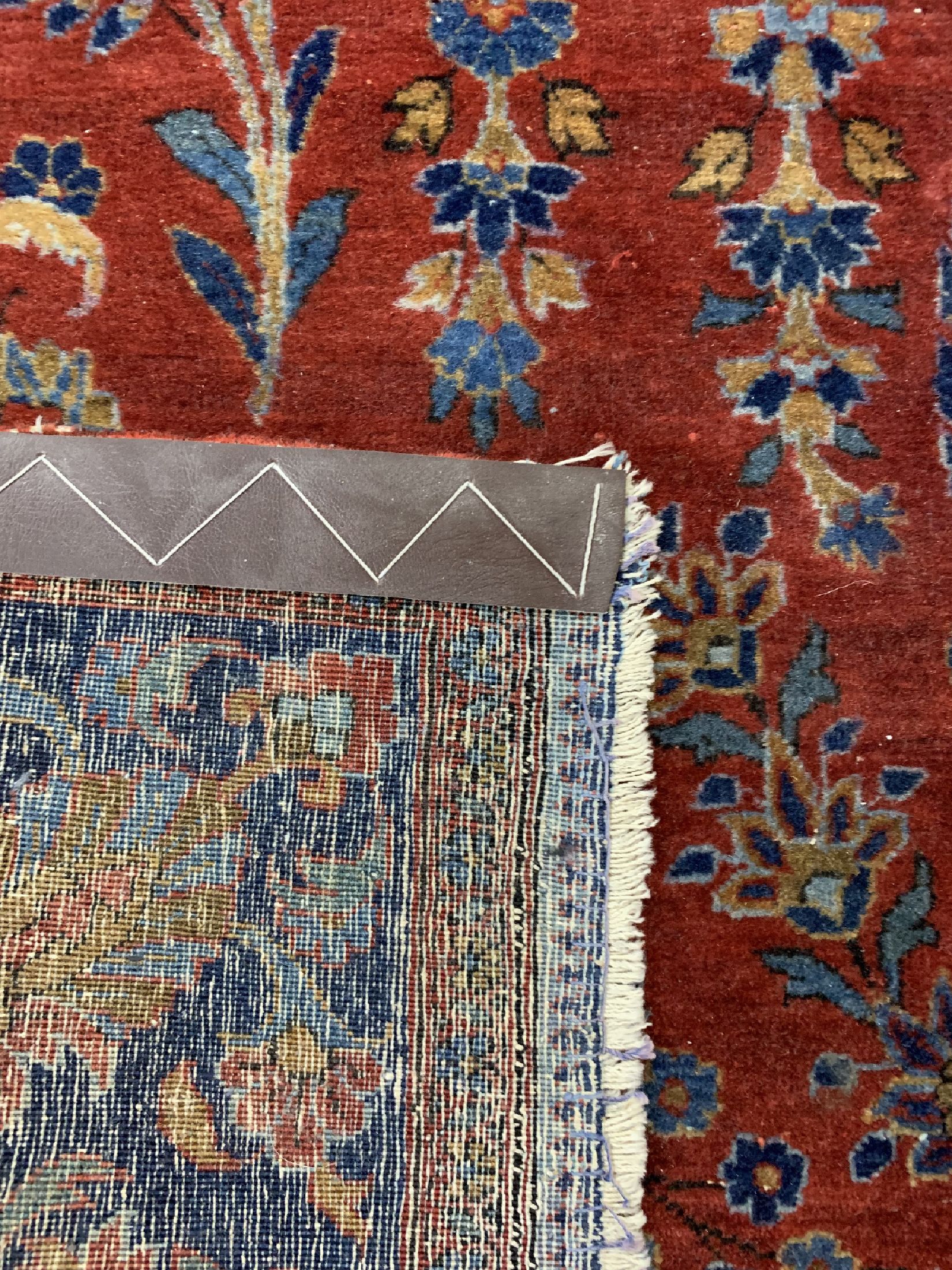 Detail f: Us Re-Import Keschan antik, Persien, um 1900, Manchester-Korkwolle, ca. 197 x 135 cm, EHZ: 3