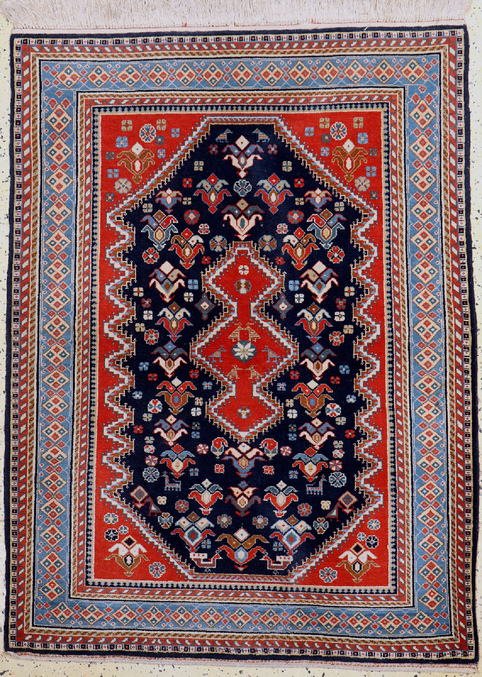 Kaschkuli, Persien, ca. 50 Jahre, Wolle aufBaumwolle, ca. 138 x 103 cm, EHZ: 2