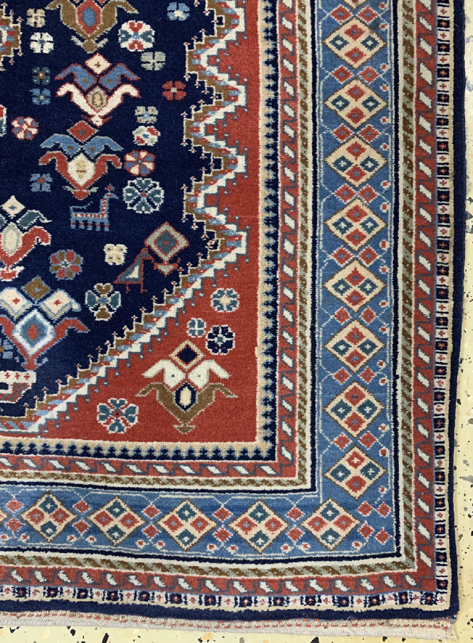 Detail a: Kaschkuli, Persien, ca. 50 Jahre, Wolle aufBaumwolle, ca. 138 x 103 cm, EHZ: 2