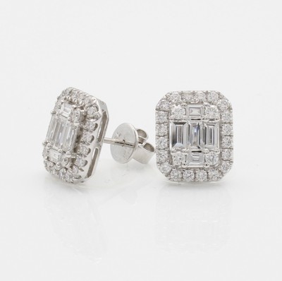 Image 26702411 - Paar Ohrstecker mit Diamanten und Brillanten