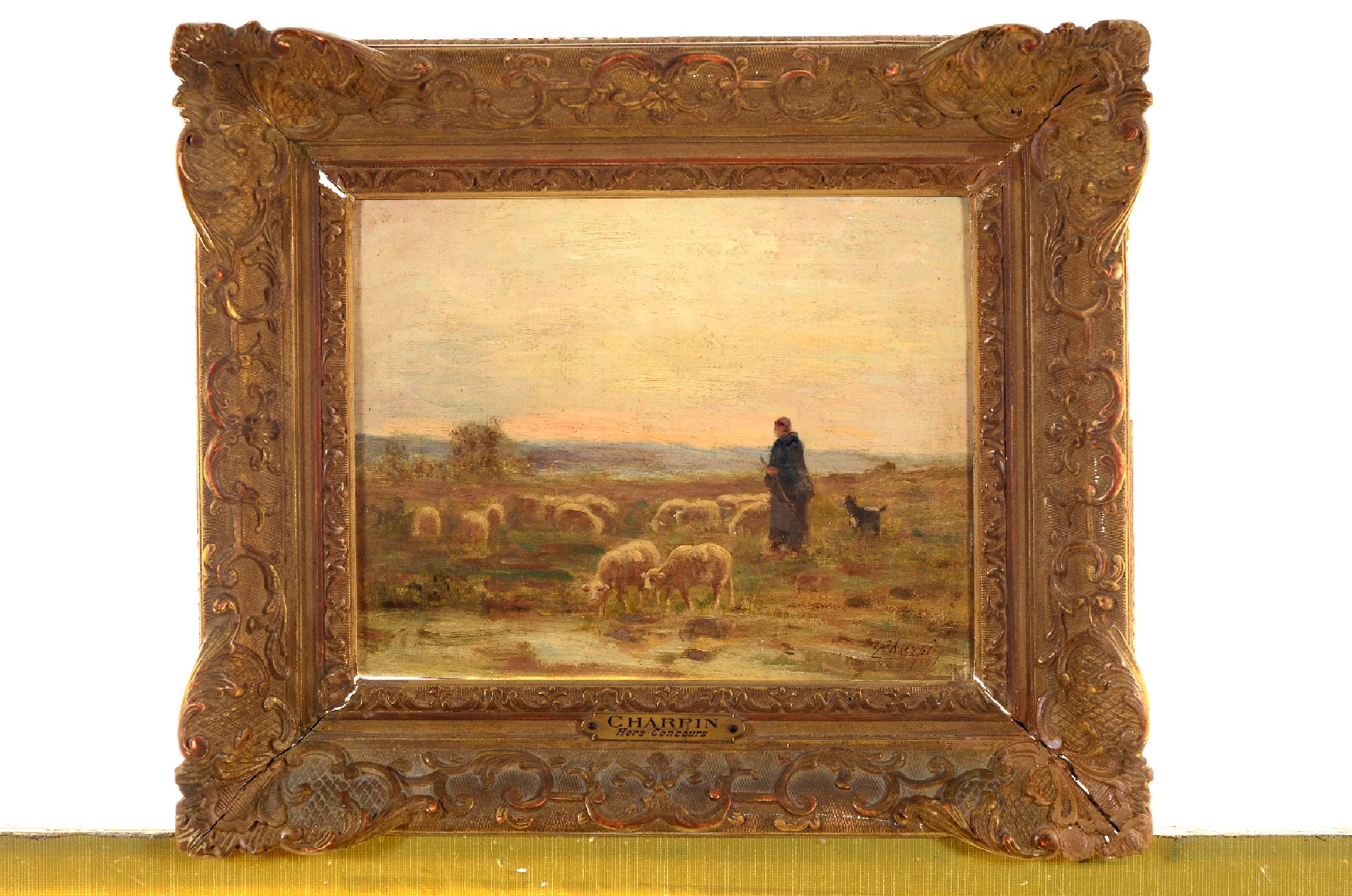 Unbekannter Künstler, deutsch, um 1930, Blumenstillleben in gelber Vase, Öl/Malkarton,rechts unten unleserlich signiert, ca. 35x27 cm, R. ca. ...