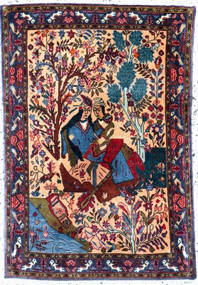 Image 26703355 - Bidjar alt fein, Persien, um 1960, Korkwolle auf Baumwolle, ca. 110 x 77 cm ...