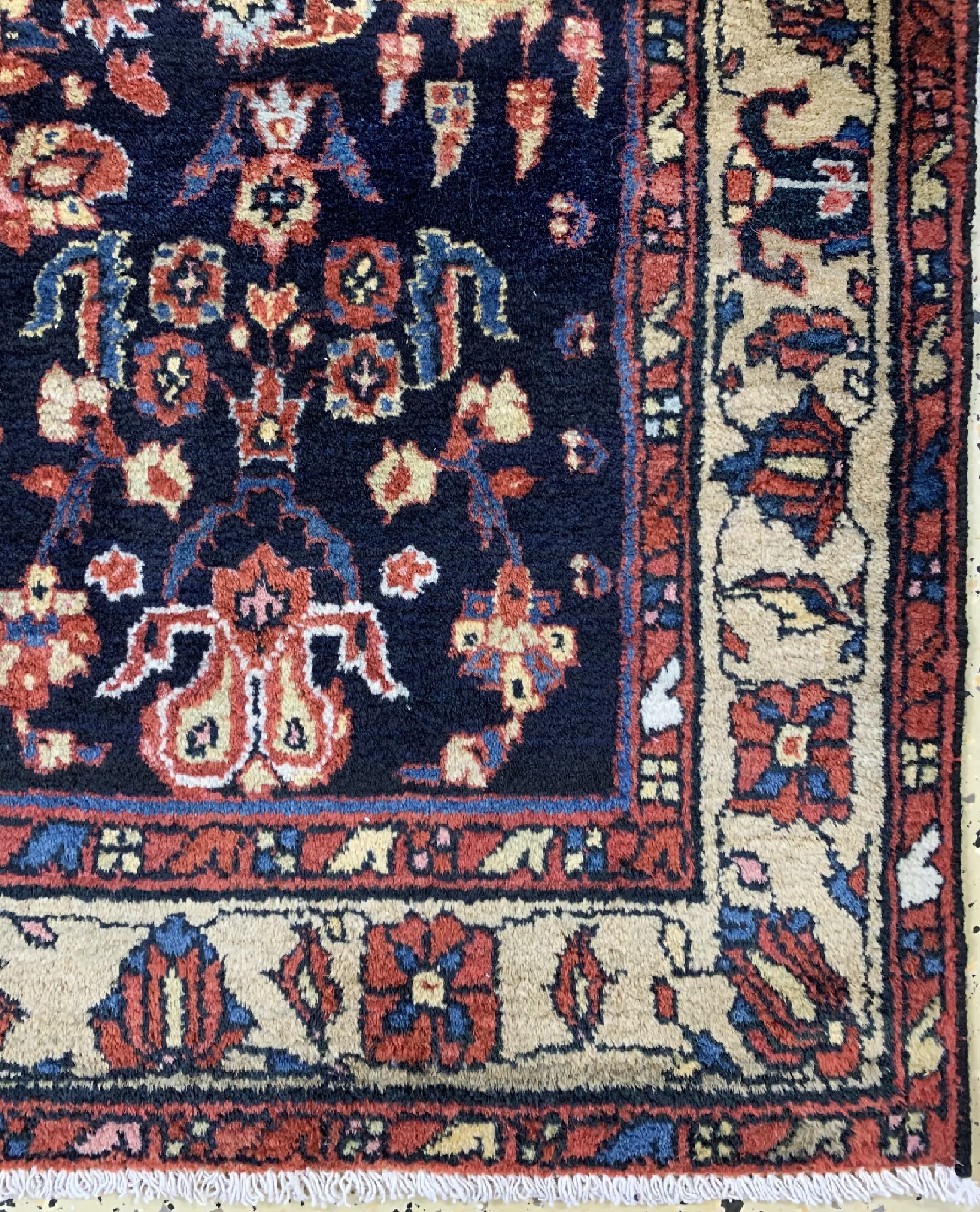 Detail a: Hamadan alt, Persien, um 1940, Wolle auf Baumwolle, ca. 200 x 127 cm, EHZ: 2
