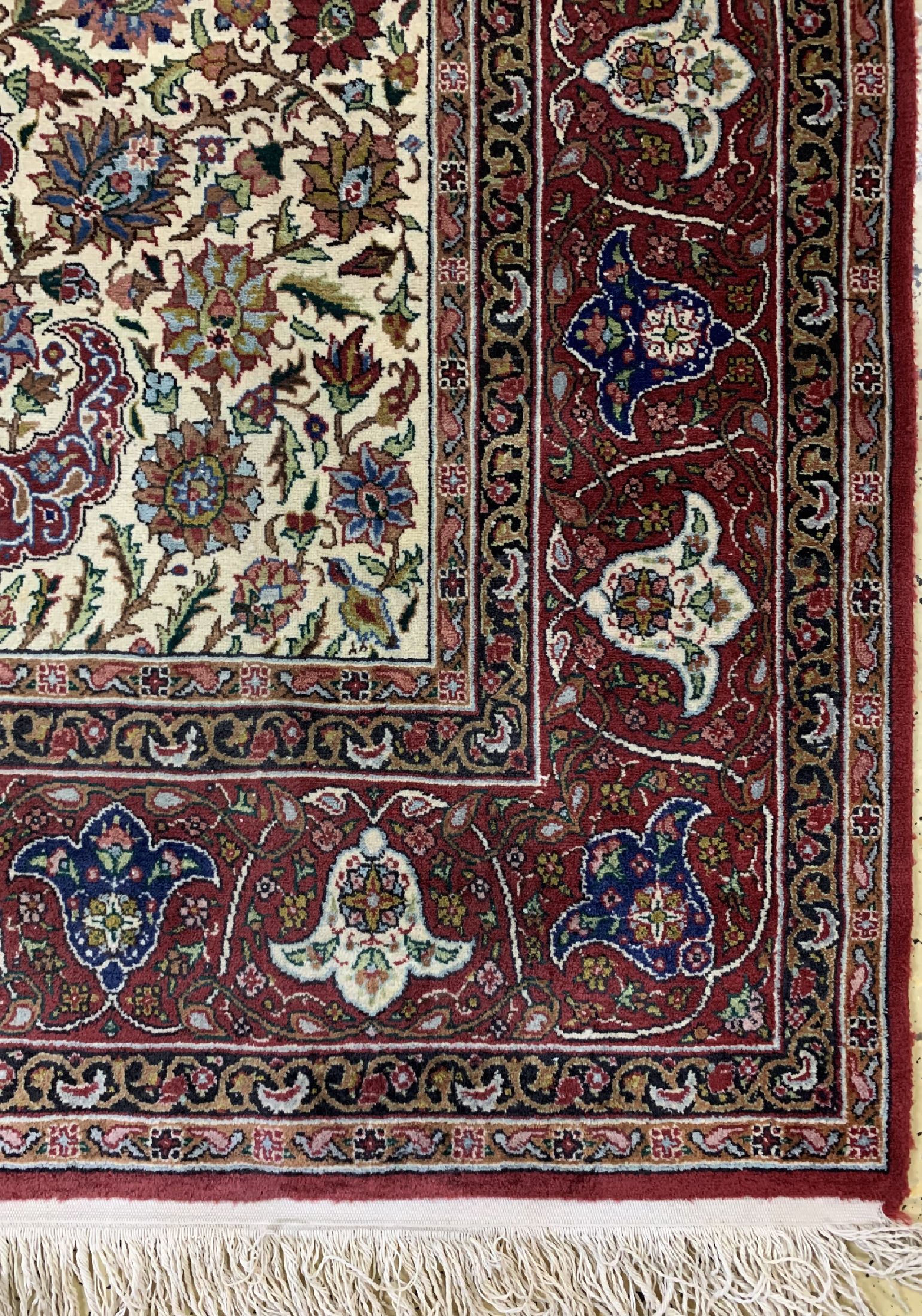 Detail a: Lahor, Pakistan, ca. 40 Jahre, Wolle auf Baumwolle, ca. 200 x 130 cm, EHZ: 1-2