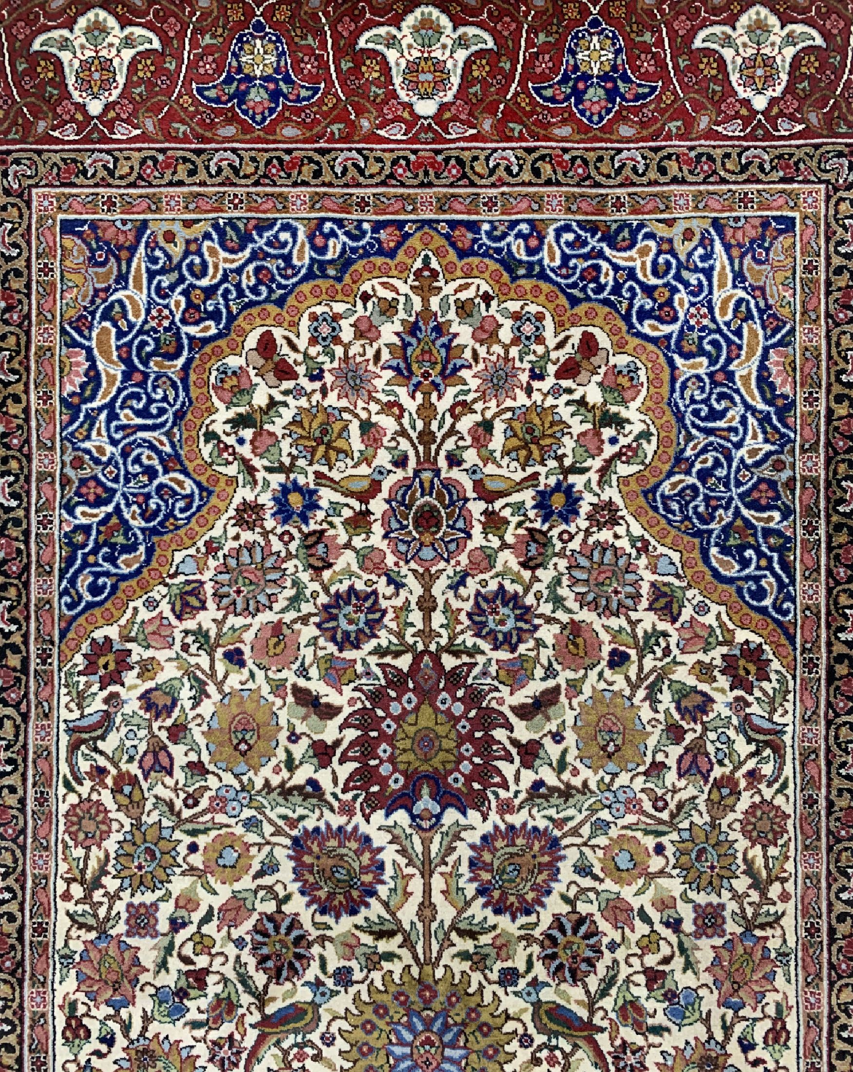 Detail b: Lahor, Pakistan, ca. 40 Jahre, Wolle auf Baumwolle, ca. 200 x 130 cm, EHZ: 1-2