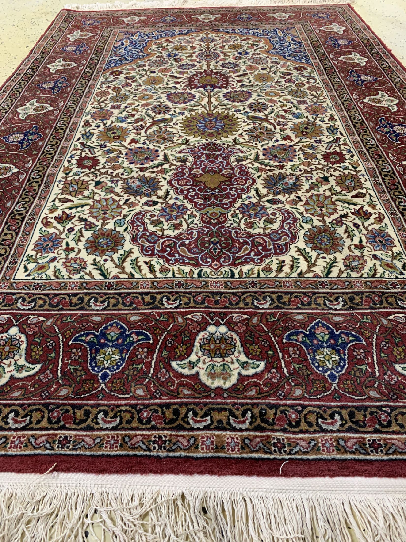 Detail c: Lahor, Pakistan, ca. 40 Jahre, Wolle auf Baumwolle, ca. 200 x 130 cm, EHZ: 1-2