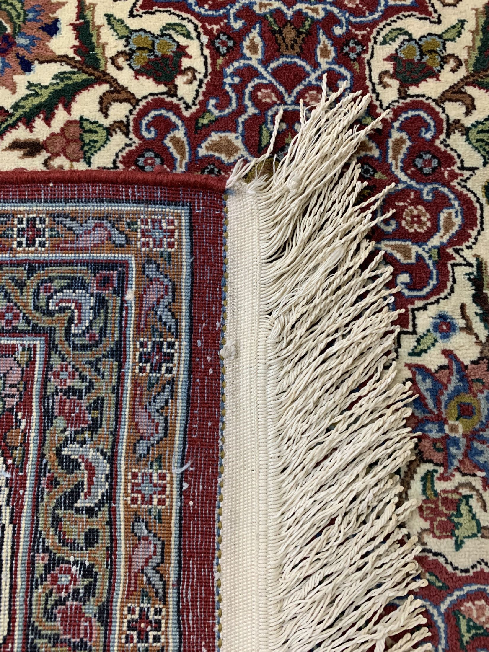 Detail d: Lahor, Pakistan, ca. 40 Jahre, Wolle auf Baumwolle, ca. 200 x 130 cm, EHZ: 1-2
