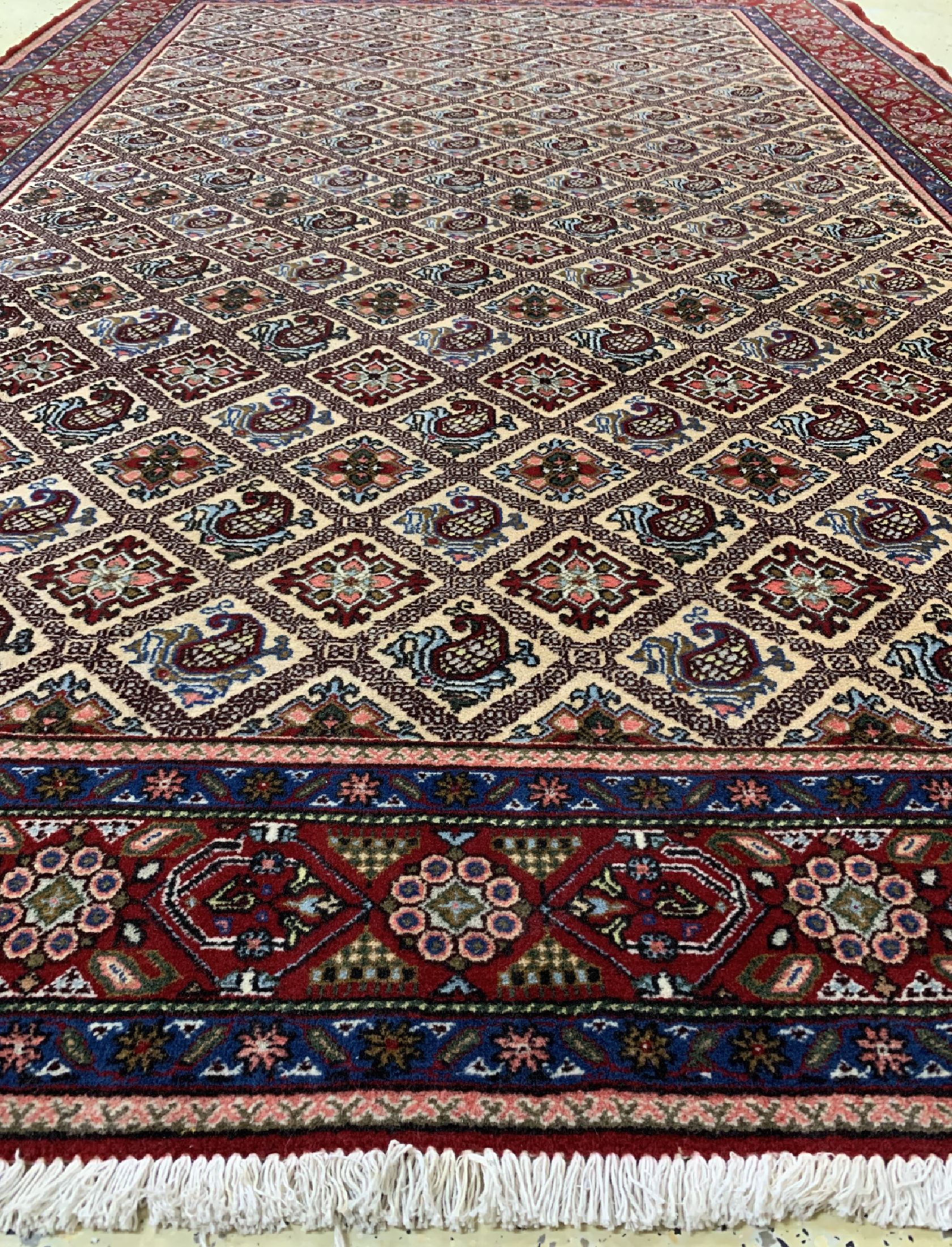 Detail d: Abadeh alt, Persien, um 1960, Wolle auf Baumwolle, ca. 296 x 196 cm, gereinigt, EHZ: 1-2