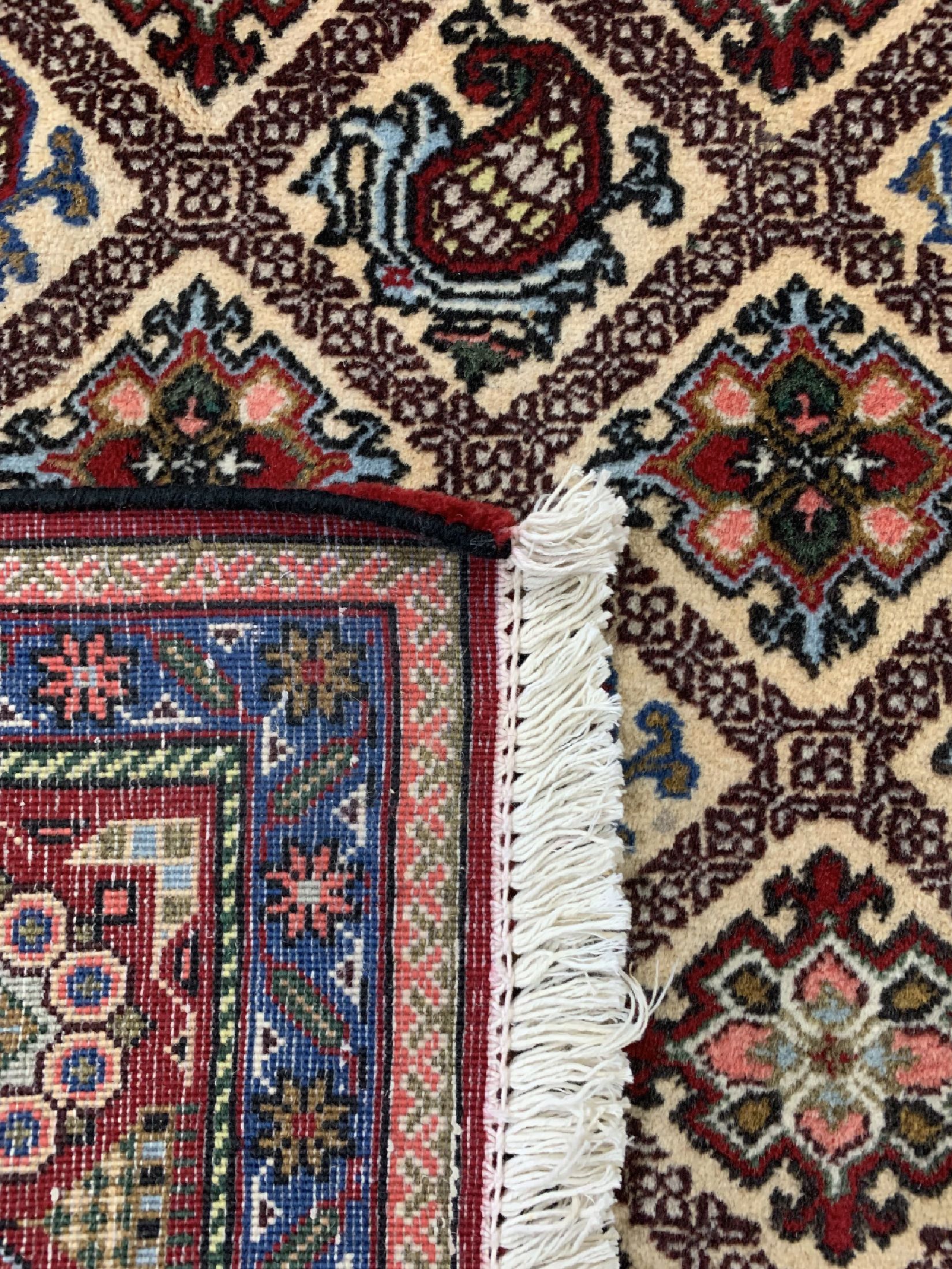Detail e: Abadeh alt, Persien, um 1960, Wolle auf Baumwolle, ca. 296 x 196 cm, gereinigt, EHZ: 1-2