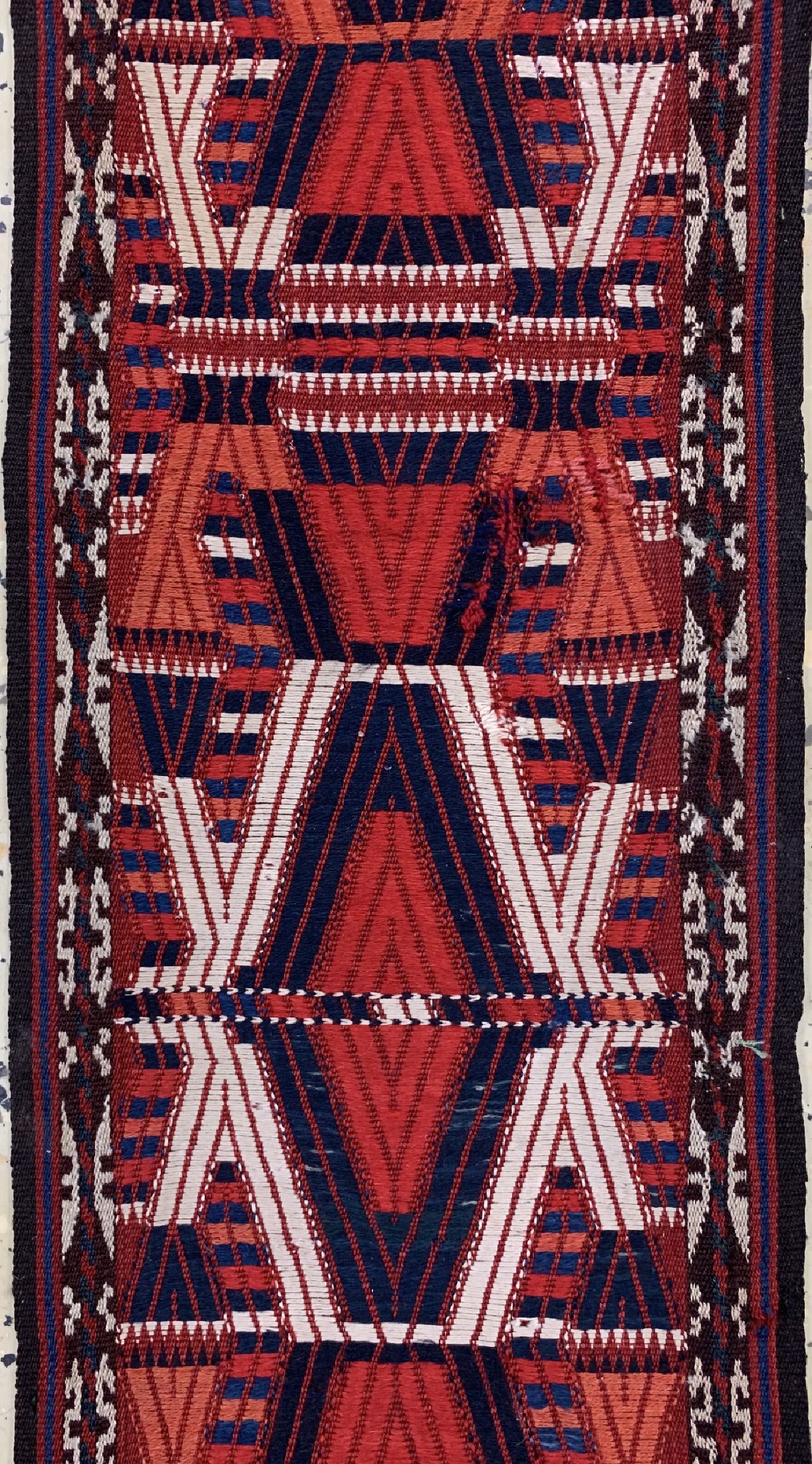 Detail b: Zeltband antik, Turkmenistan, um 1900, Wolle auf Wolle, ca. 1700 x 30 cm, EHZ: 2
