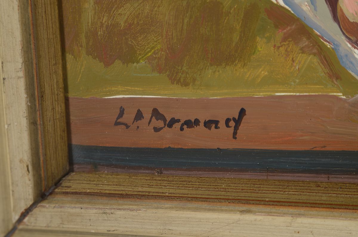 Detail a: Werner Brand, geb. 1933, Stillleben mit Zwiebeln, Nüssen und Knoblauch, Öl/Malkarton, links unten signiert, ca. 40x50cm, R. ca. 48x58cm