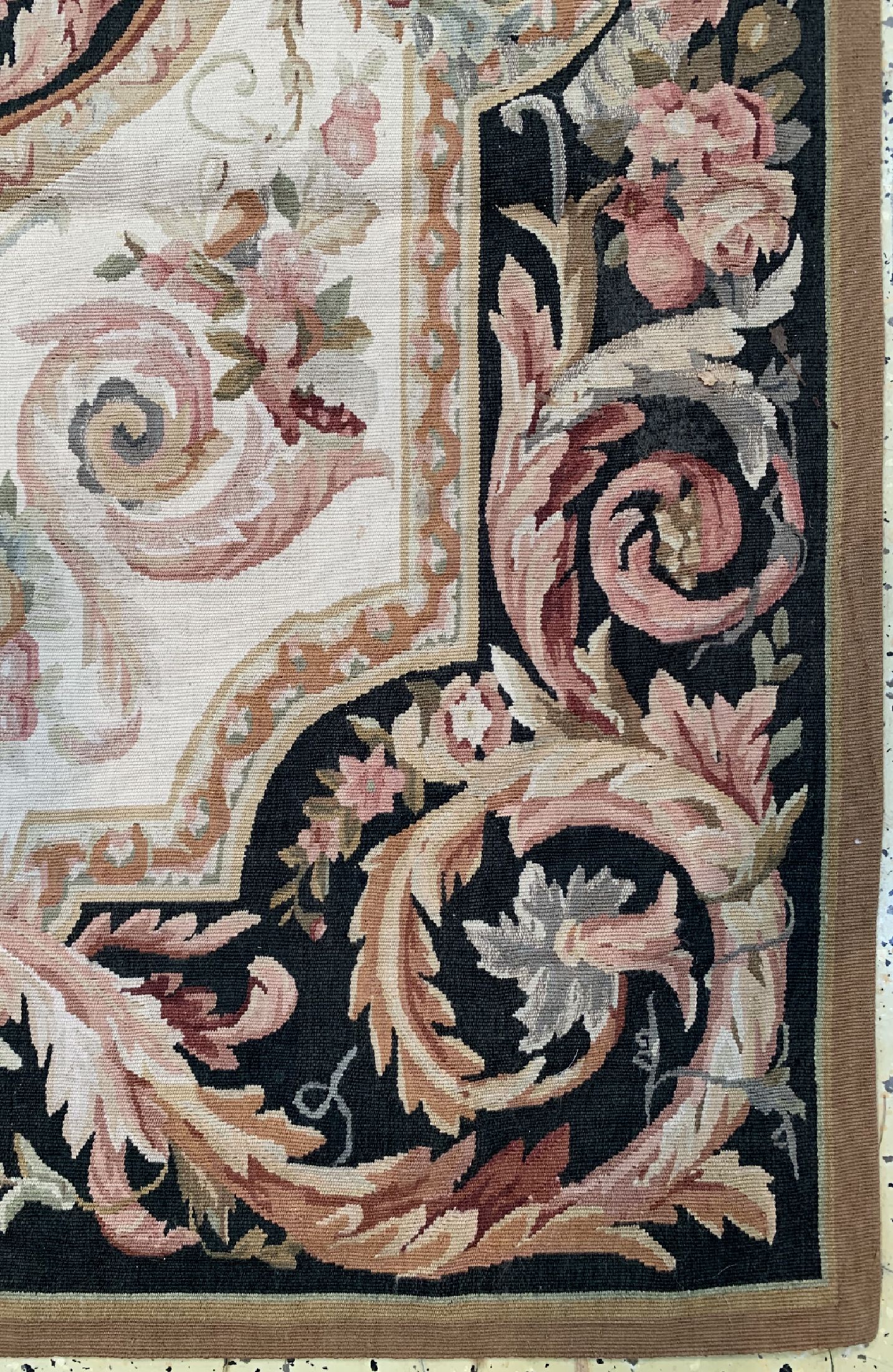 Detail a: Aubusson stil, China, ca. 50 Jahre, Wolle auf Baumwolle, ca. 185 x 120 cm, EHZ: 1, (Flachgewebt)